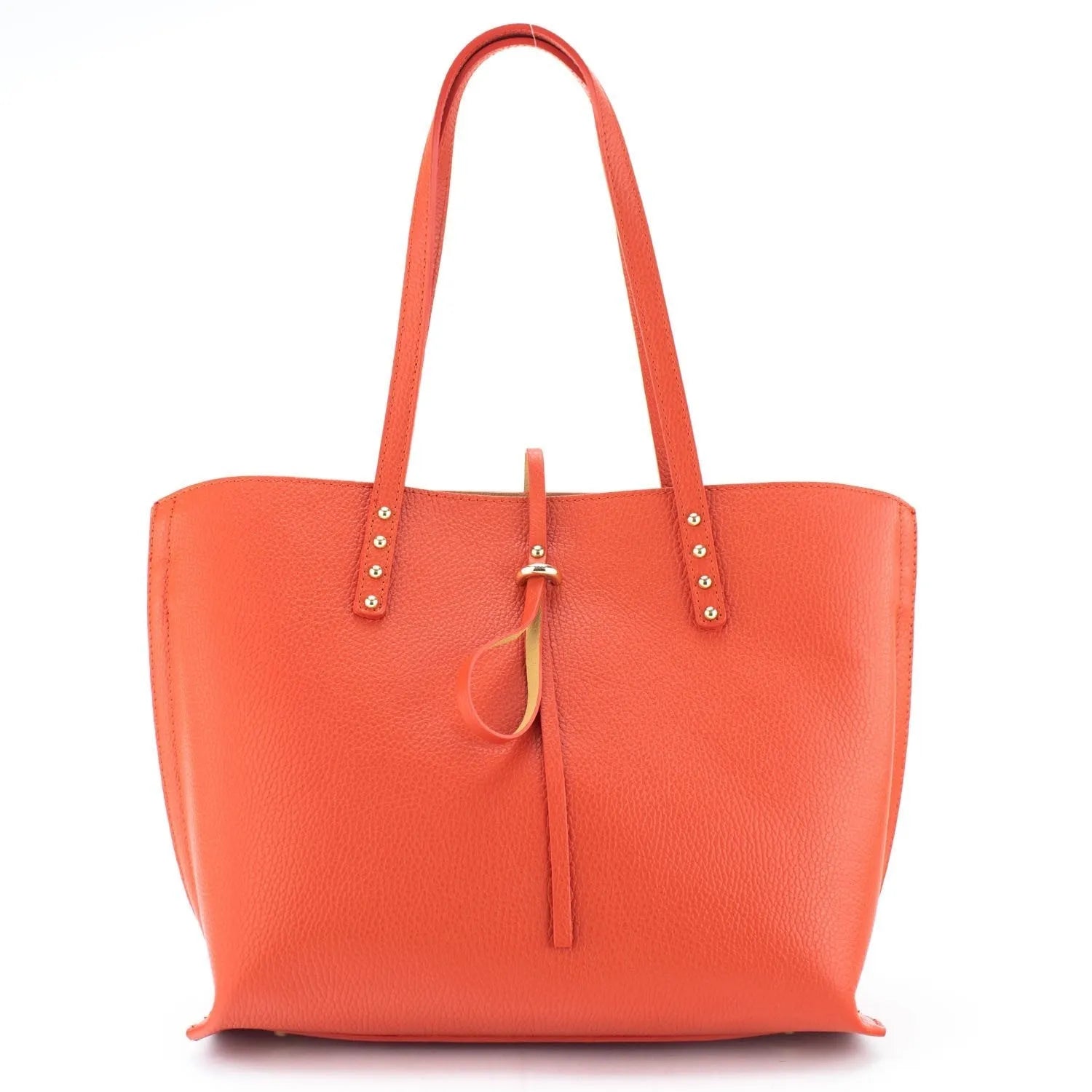 Bolso Shopper en Piel Pregato Loggia Teja - KimondoShop