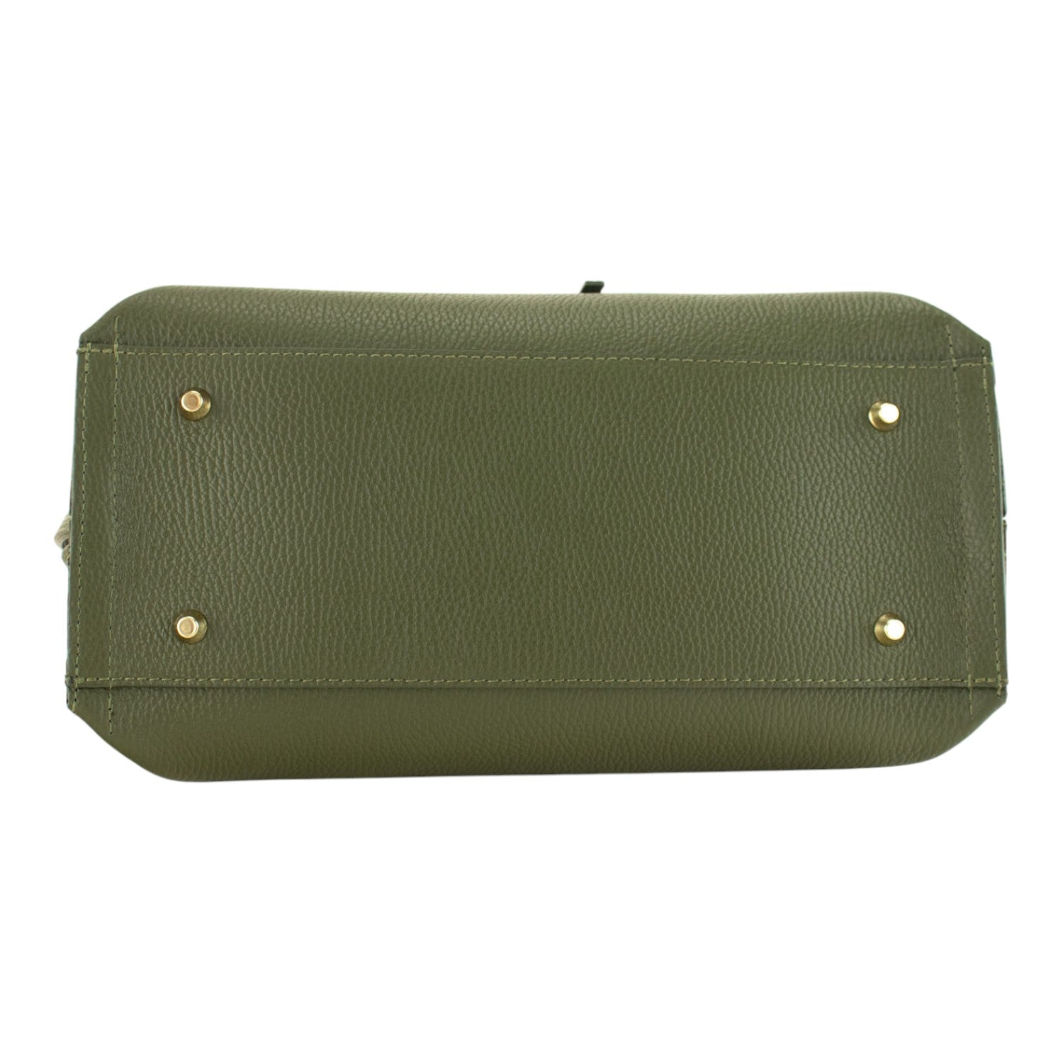 Bolso Shopper en Piel Pregato Loggia Verde - KimondoShop