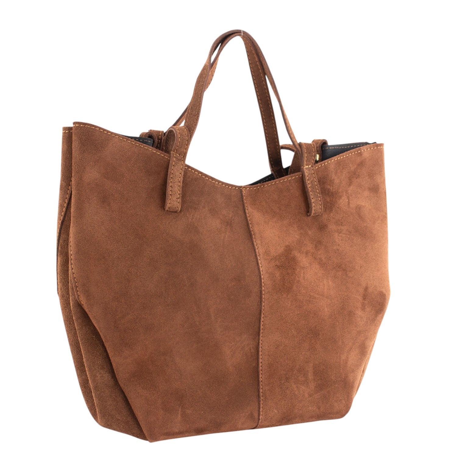 Bolso shopper Piel Pregato Venetto Camel - KimondoShop