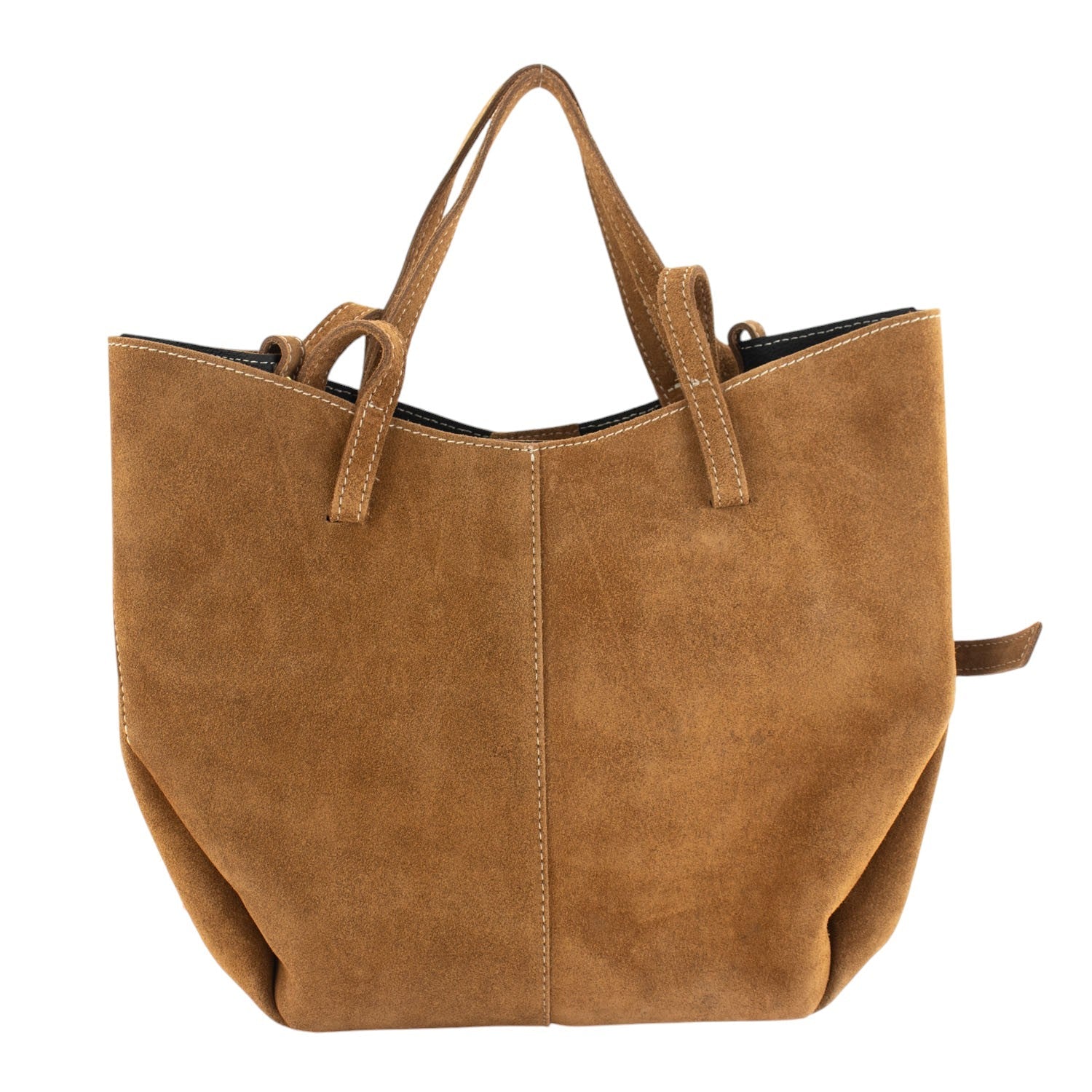 Bolso shopper Piel Pregato Venetto Camel claro - KimondoShop