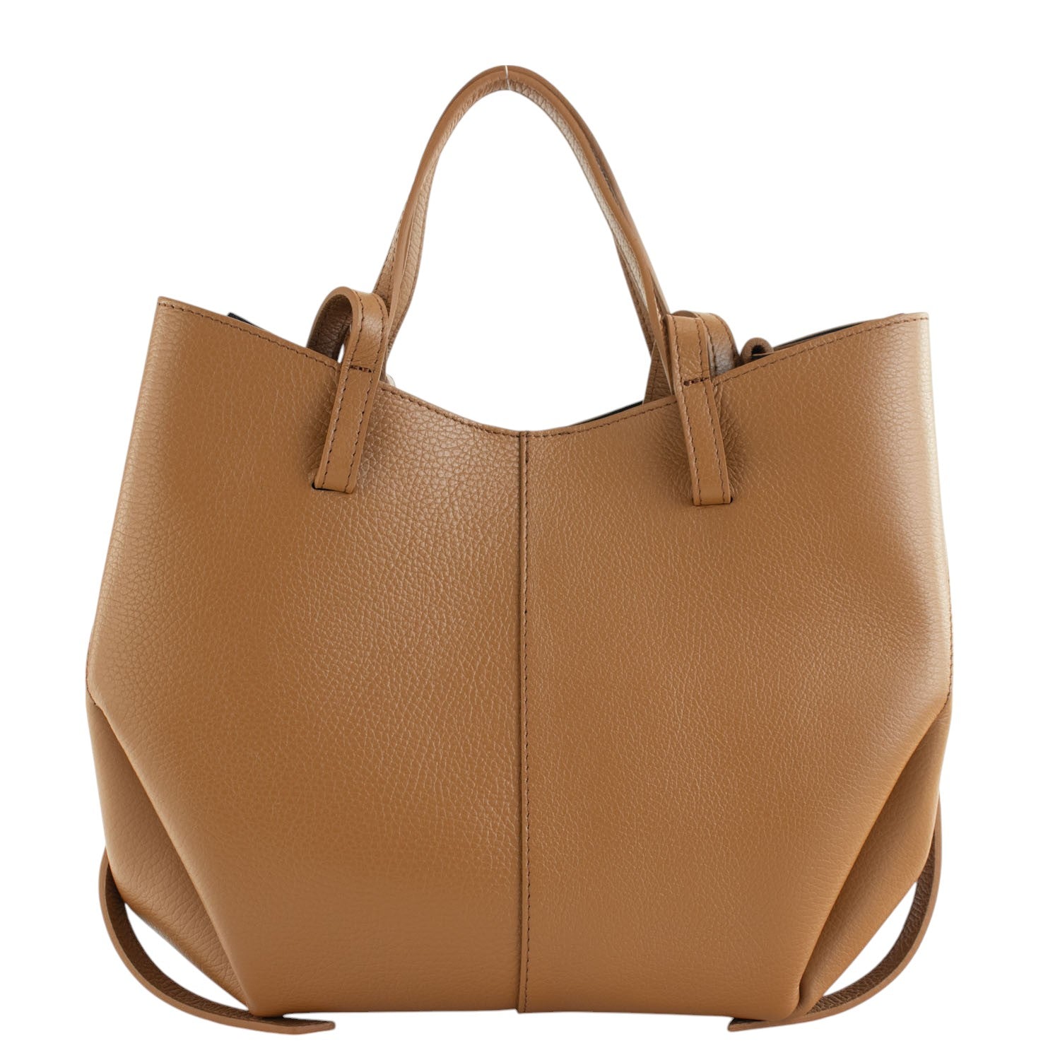 Bolso shopper Piel Pregato Venetto Camel Soft - KimondoShop