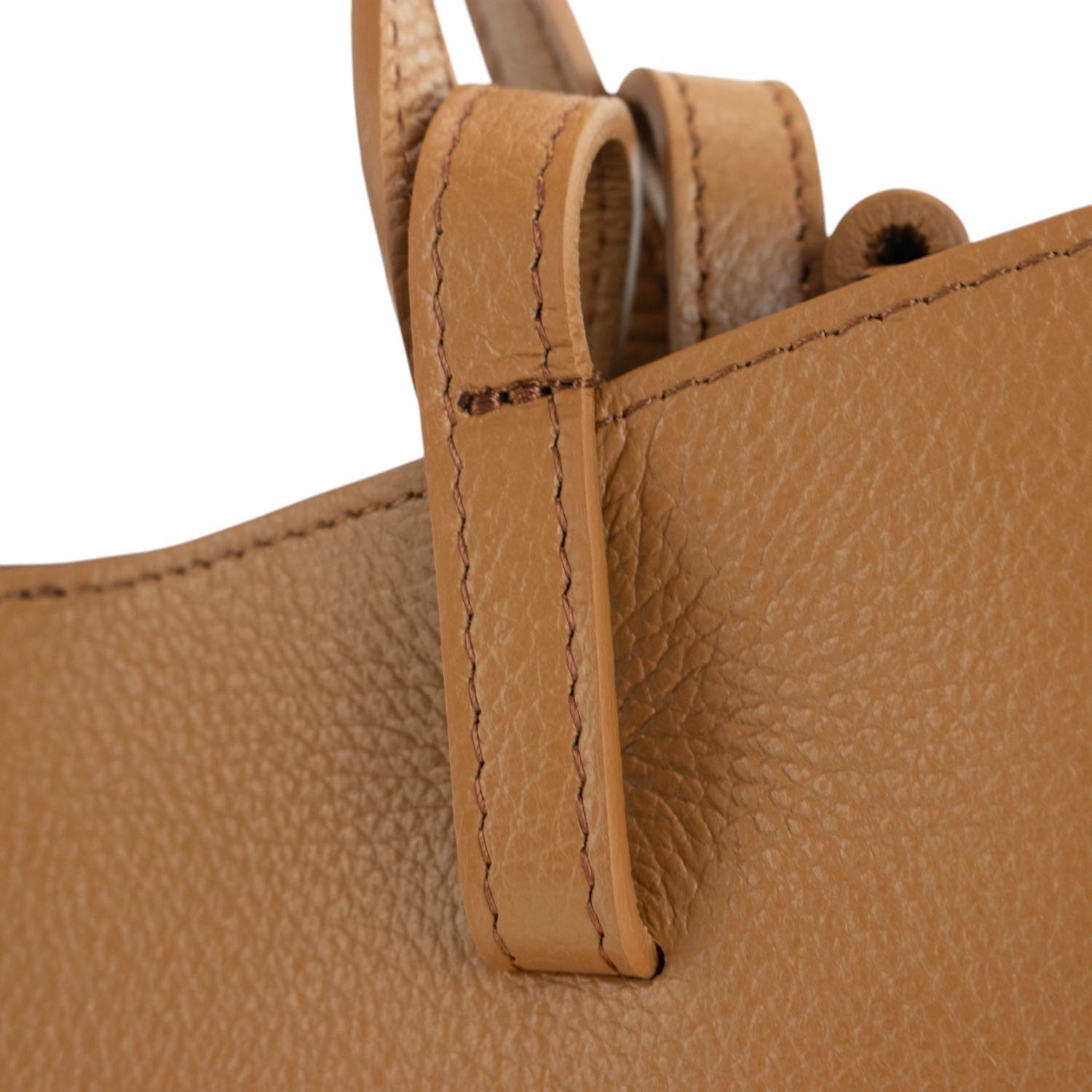 Bolso shopper Piel Pregato Venetto Camel Soft - KimondoShop