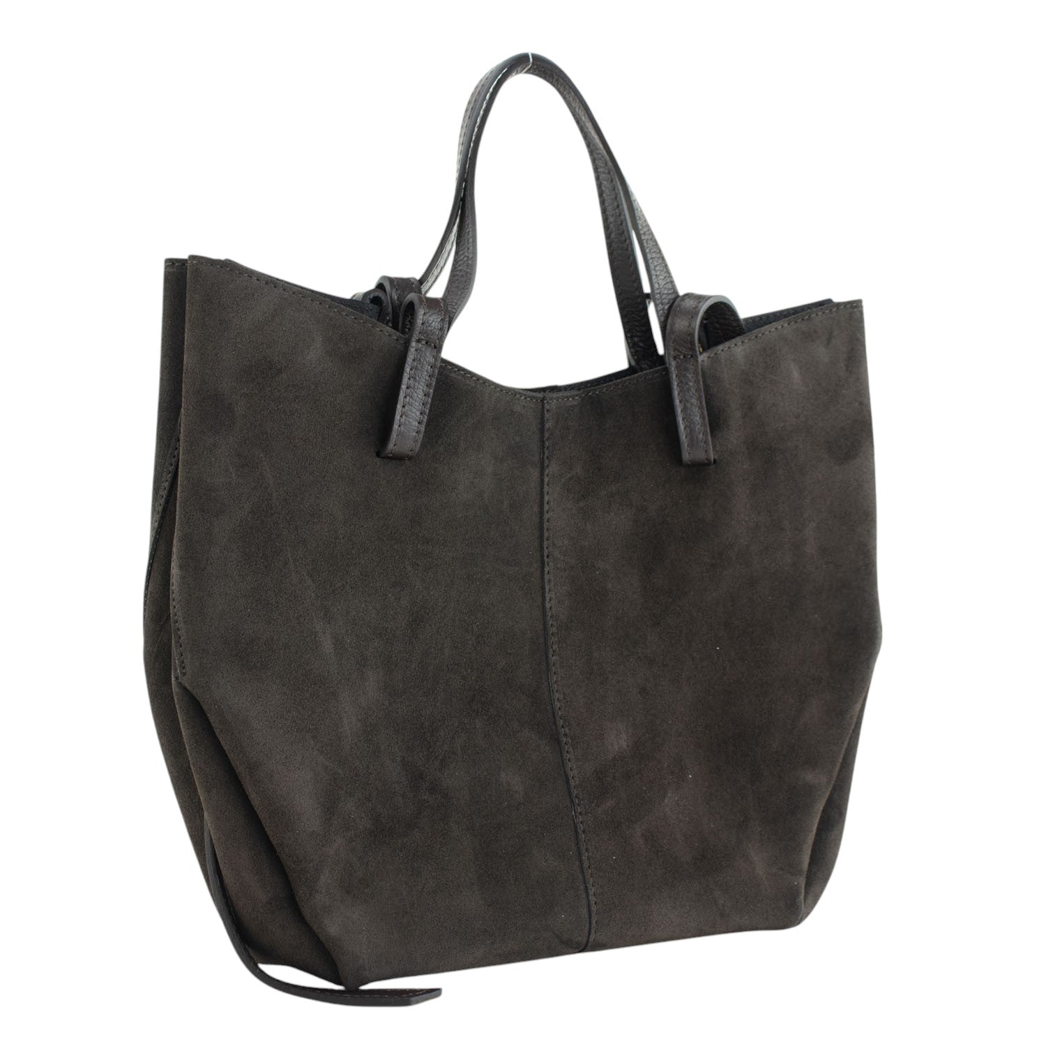 Bolso shopper Piel Pregato Venetto Chocolate oscuro - KimondoShop