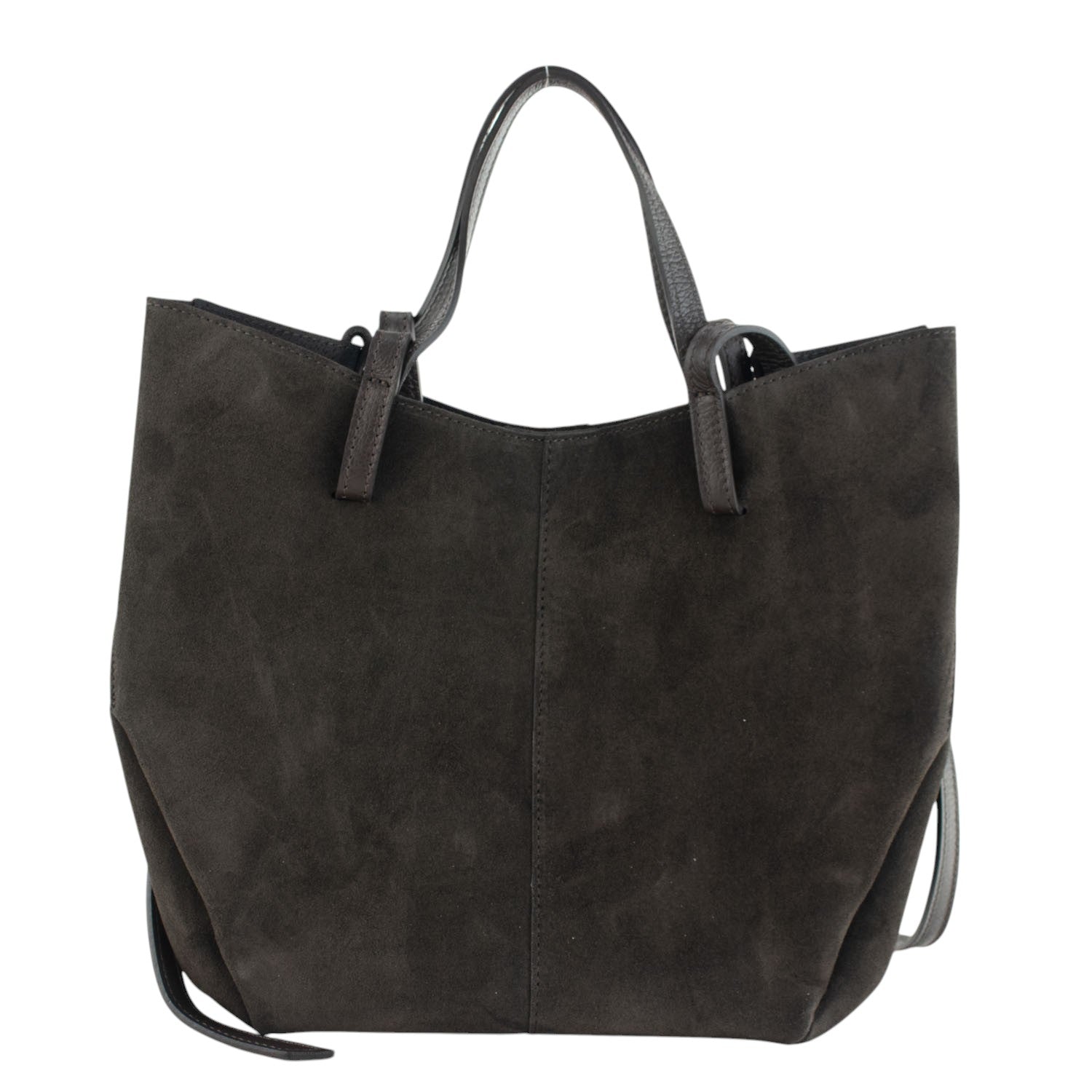 Bolso shopper Piel Pregato Venetto Chocolate oscuro - KimondoShop