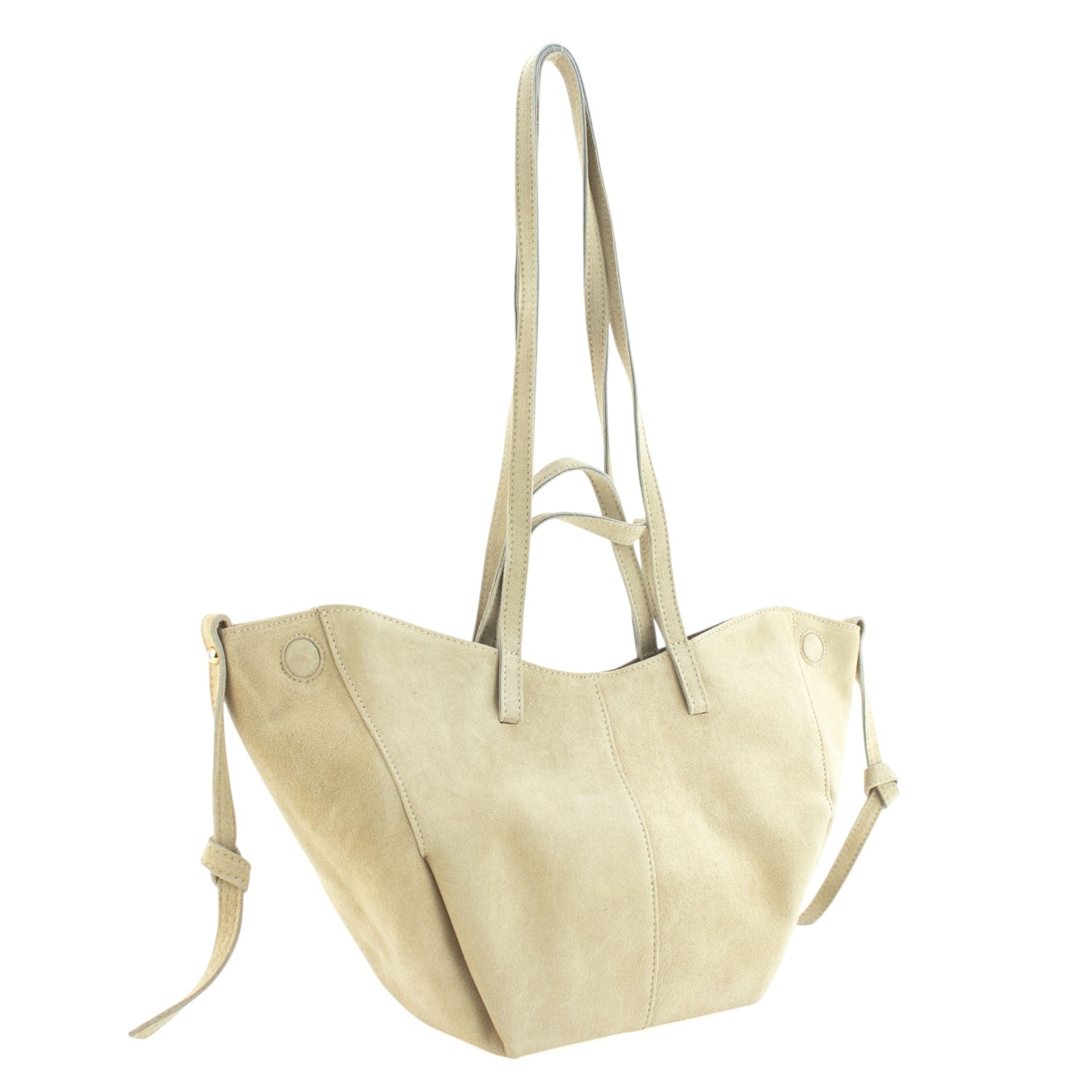 Bolso shopper Piel Pregato Venetto Crema - KimondoShop