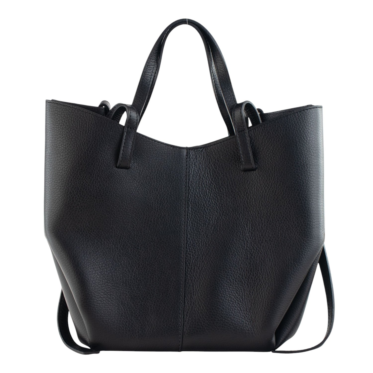 Bolso shopper Piel Pregato Venetto Negro Soft - KimondoShop