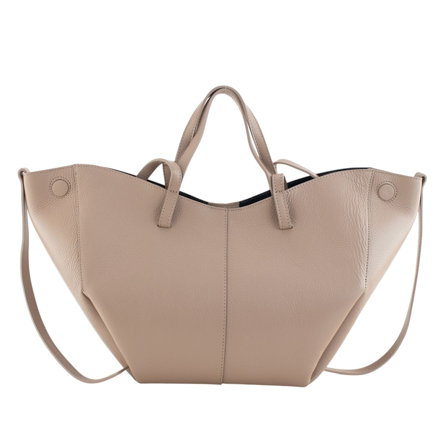 Bolso shopper Piel Pregato Venetto Nude - KimondoShop