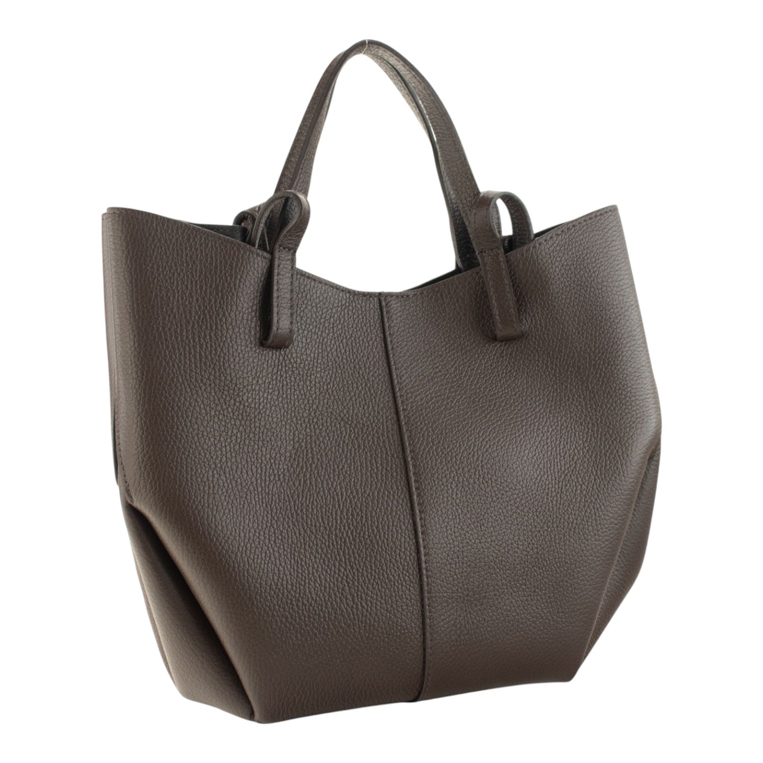 Bolso shopper Piel Pregato Venetto Soft Chocolate - KimondoShop