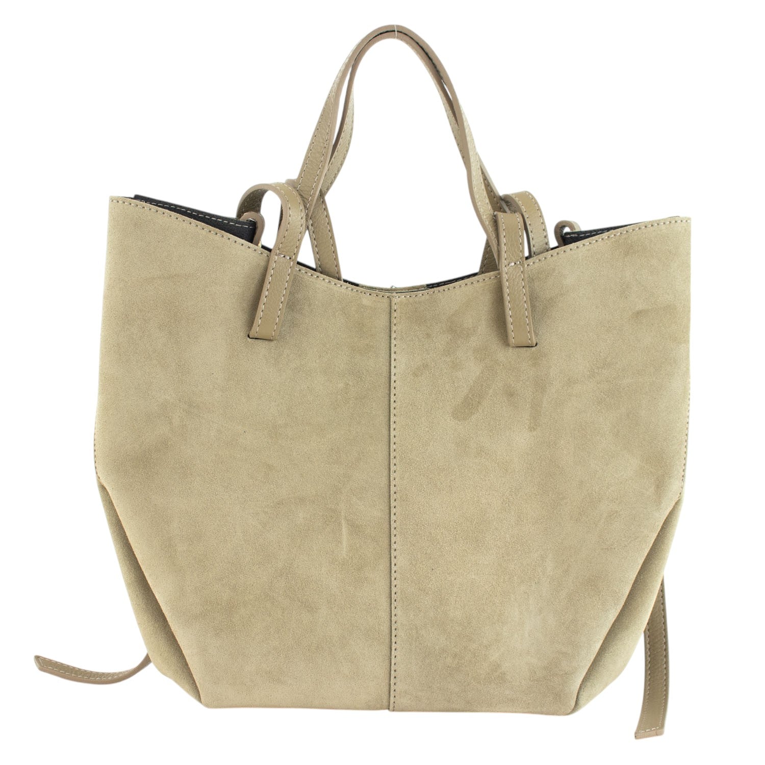 Bolso shopper Piel Pregato Venetto Taupe claro - KimondoShop