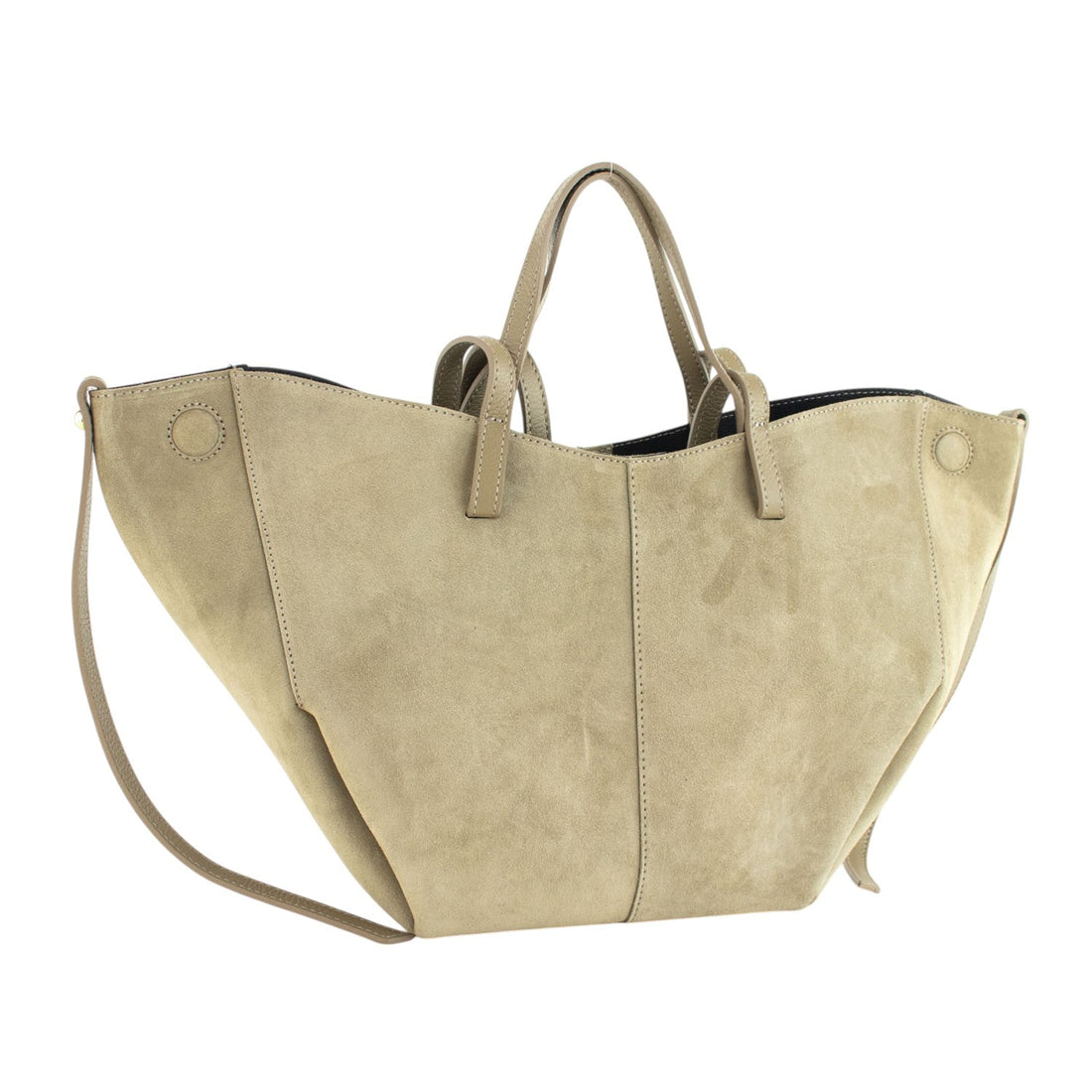 Bolso shopper Piel Pregato Venetto Taupe claro - KimondoShop