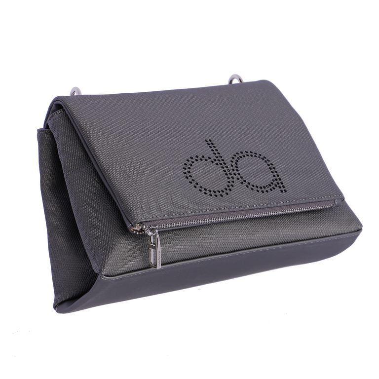 Bolso solapa Don Algodon Eventos Gris - KimondoShop