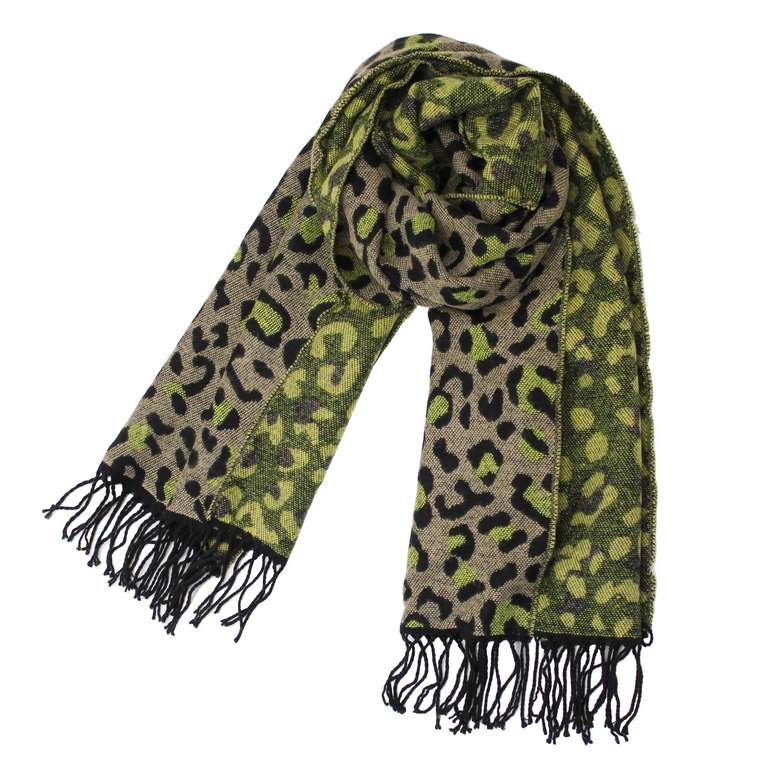 Bufanda Don Algodon Animal Print green - KimondoShop