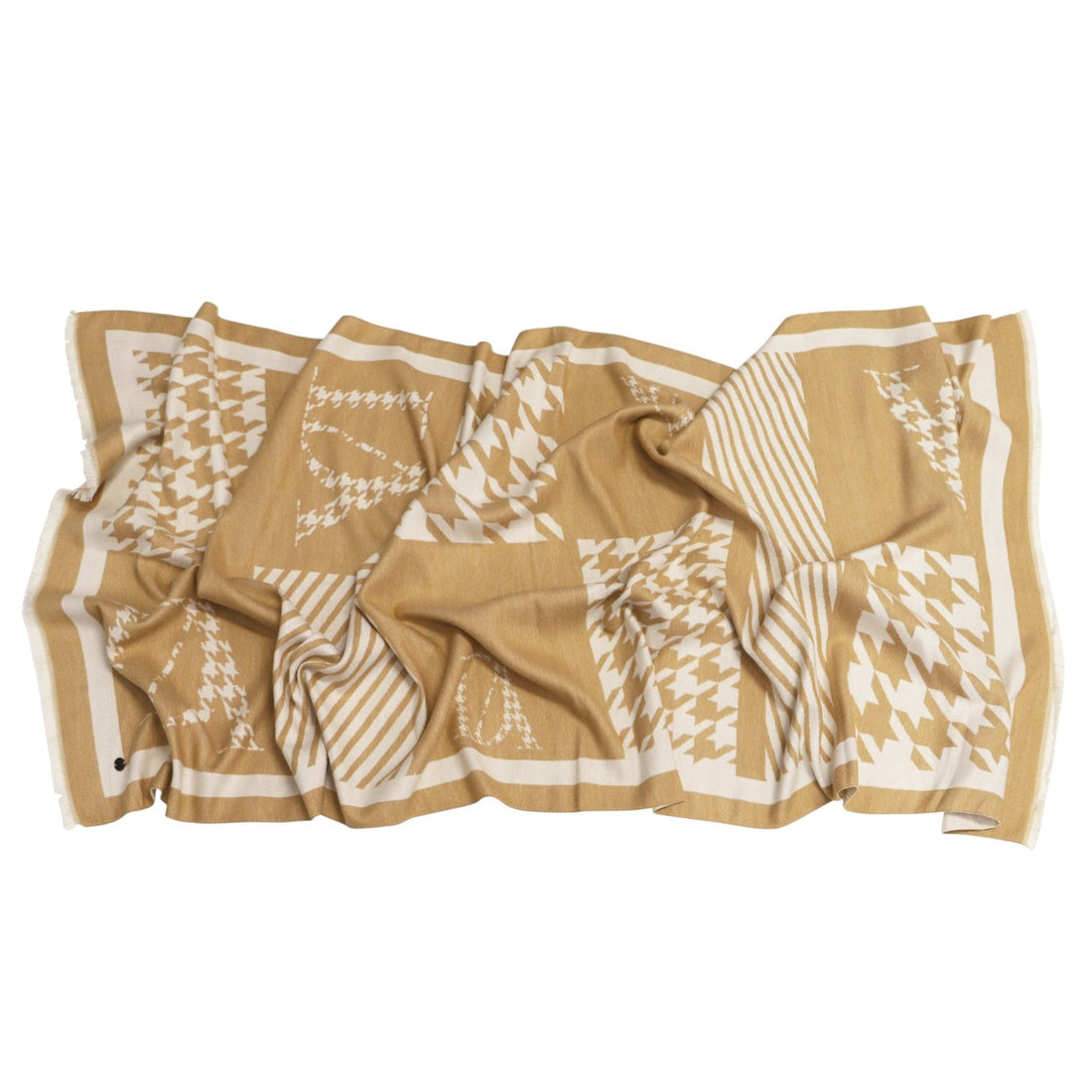 Bufanda Don Algodon Print Marrón - KimondoShop