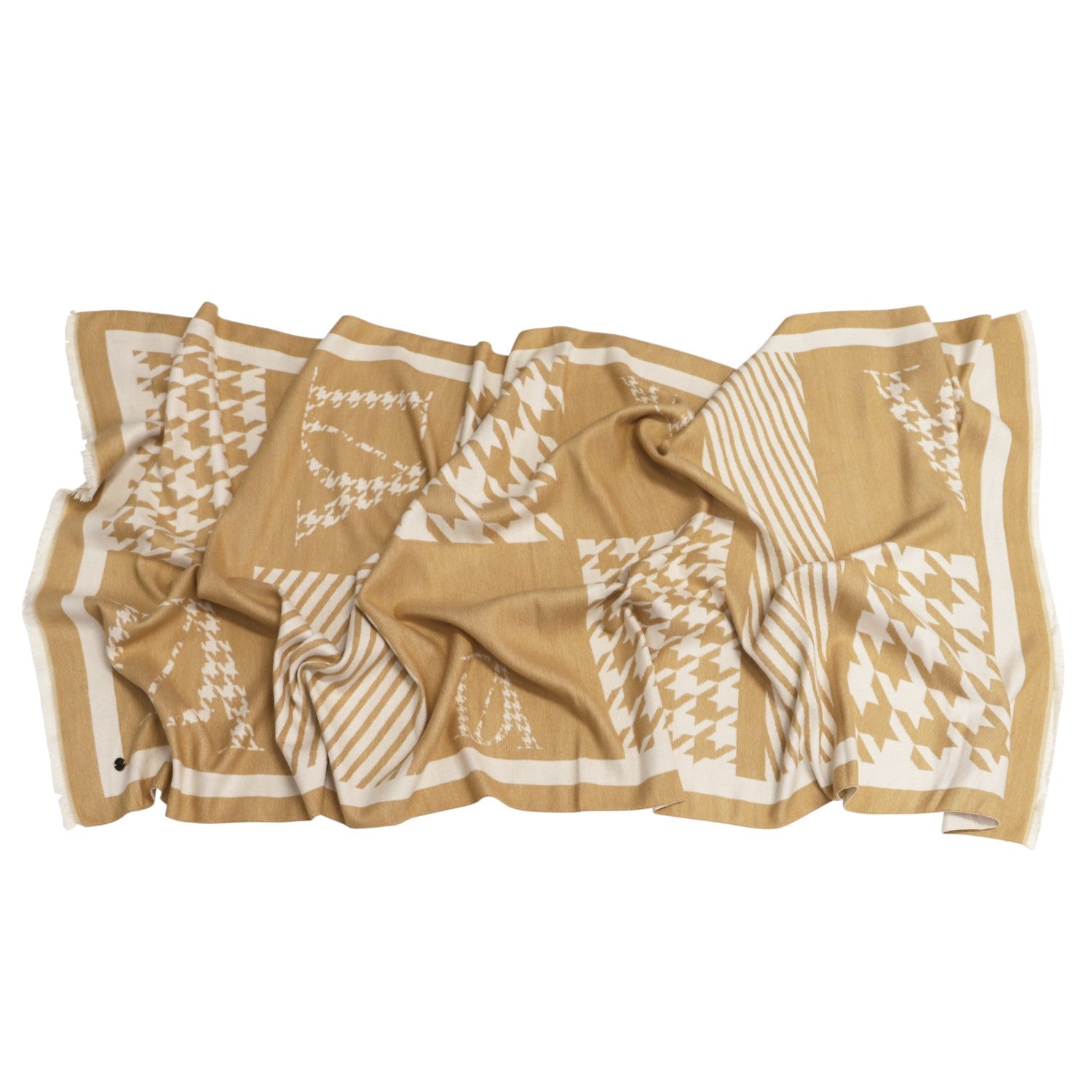 Bufanda Don Algodon Print Marrón - KimondoShop