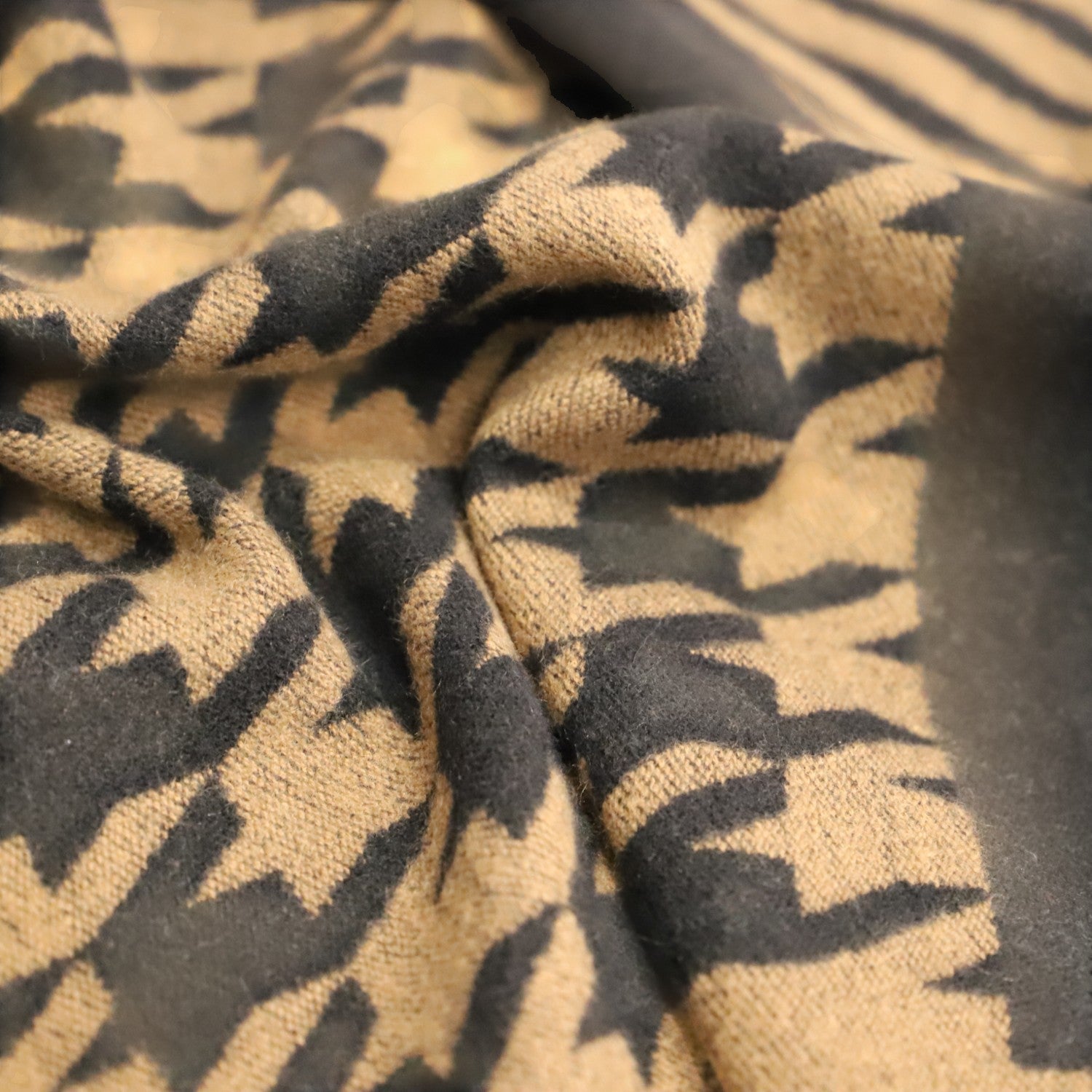 Bufanda Don Algodon Print negro - KimondoShop