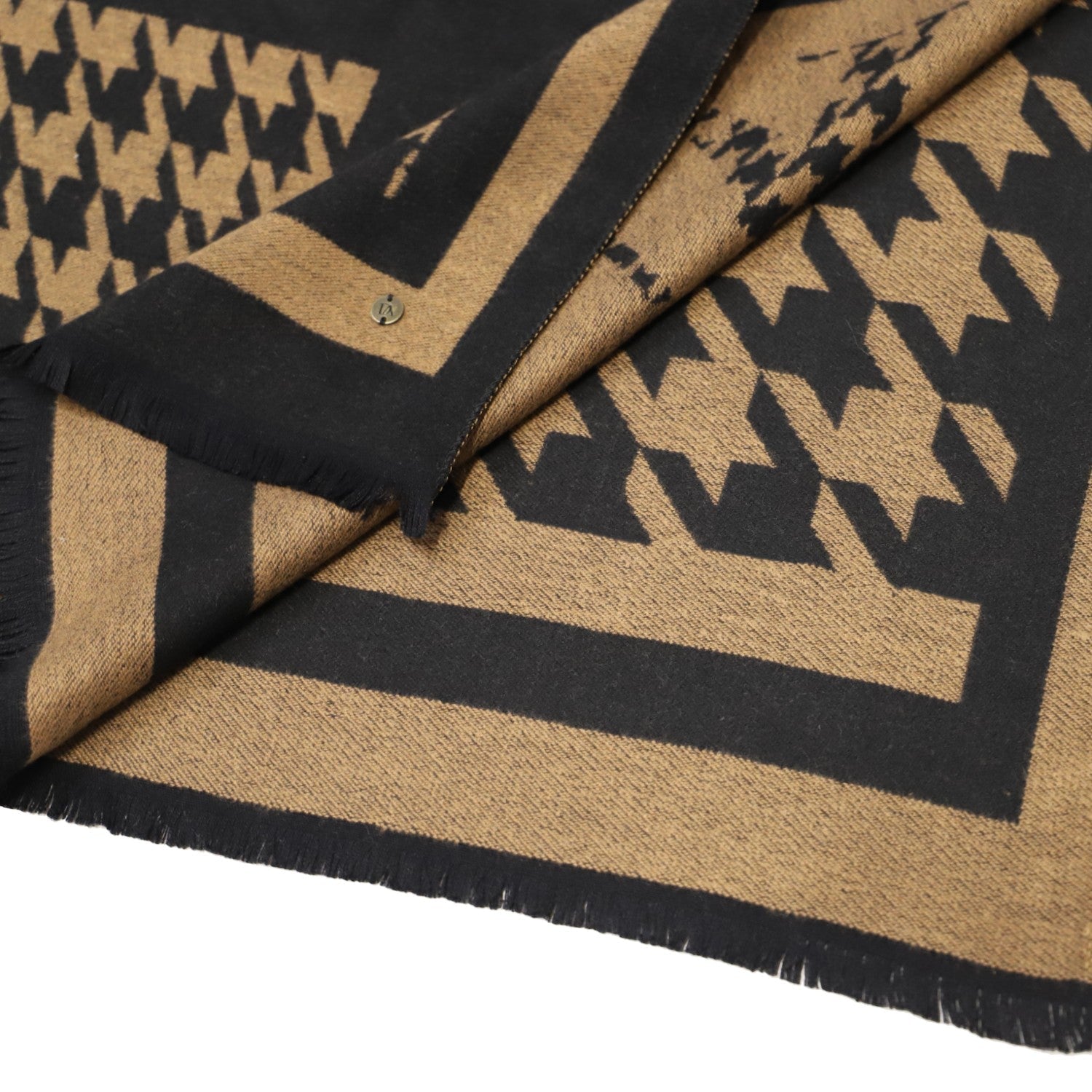 Bufanda Don Algodon Print negro - KimondoShop