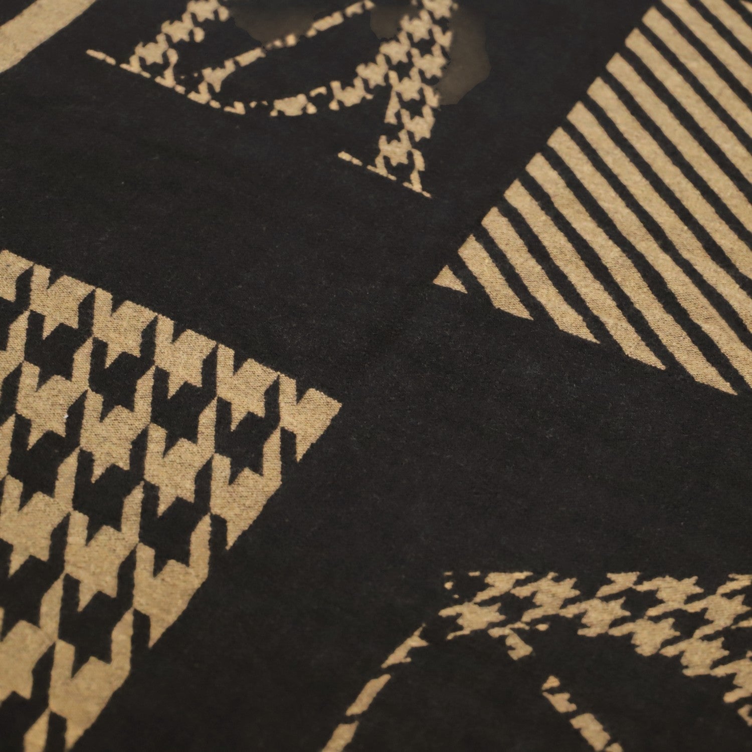 Bufanda Don Algodon Print negro - KimondoShop