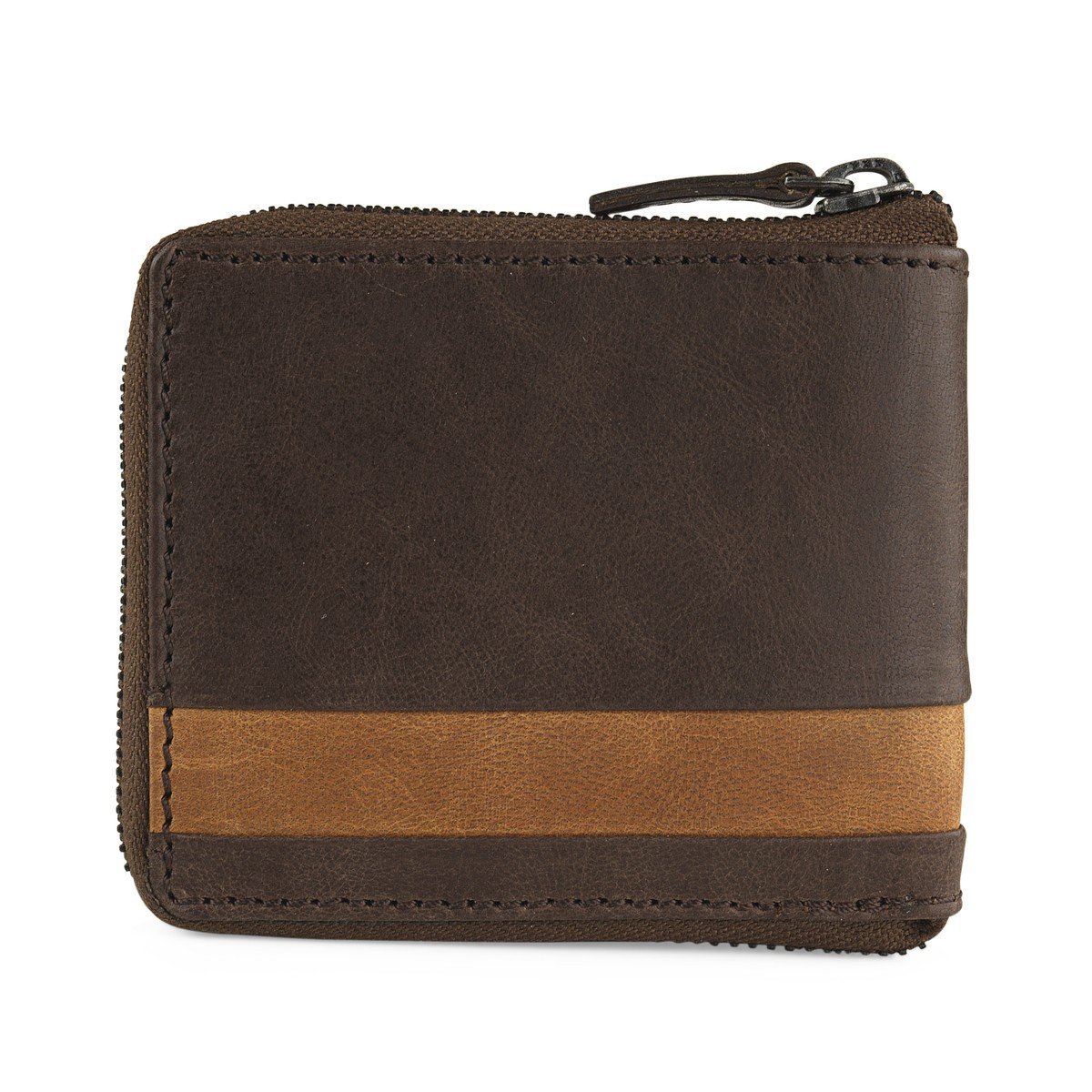 Cartera de piel hombre apaisada con cremallera Lois Dayton - KimondoShop