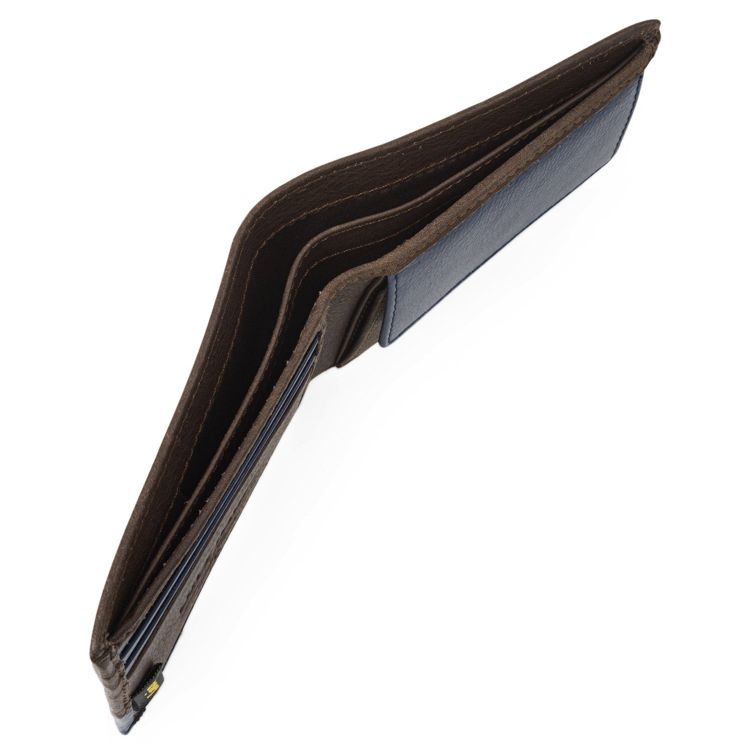 Cartera de piel hombre apaisada Lois Kingston1