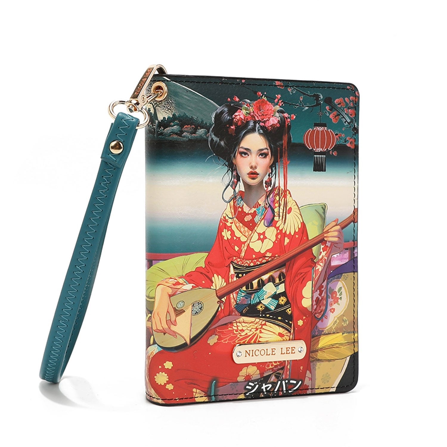 Cartera porta pasaporte RFID Nicole Lee Akiko La Belleza - KimondoShop