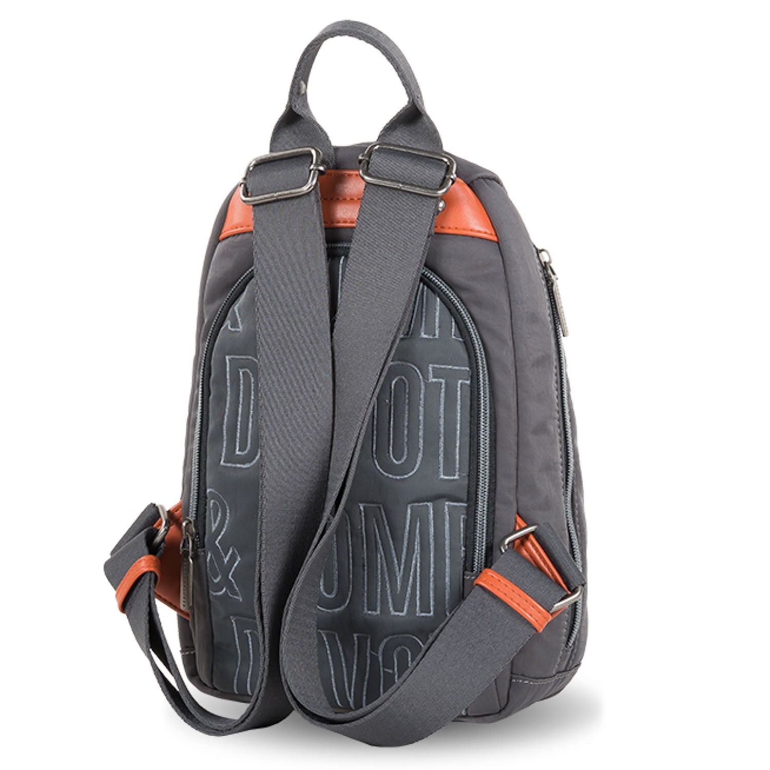 Mochila antirrobo Devota & Lomba Border Gris - KimondoShop