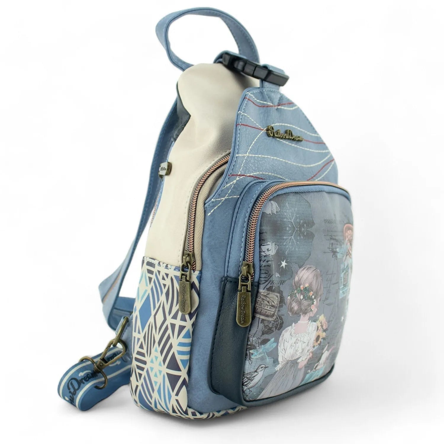 Mochila antirrobo Sweet Candy Rainbow Dreams Azul - KimondoShop