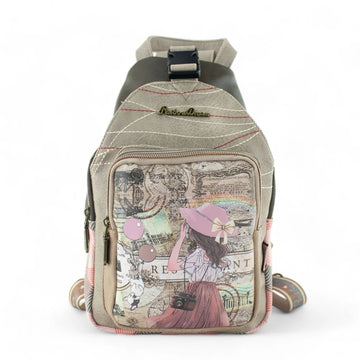 Mochila antirrobo Sweet Candy Rainbow Dreams Taupe - KimondoShop