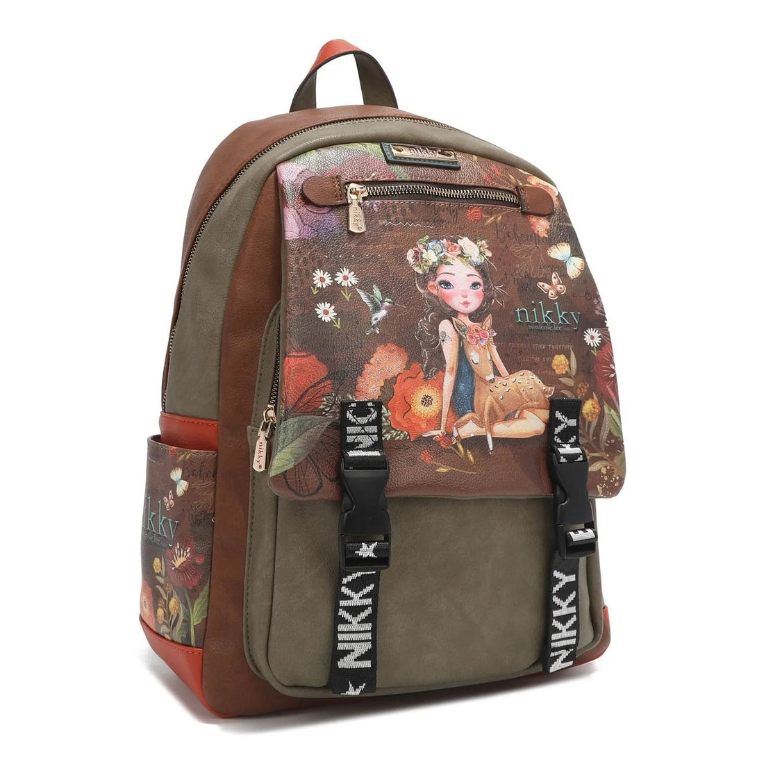 Mochila con solapa broche Nikky Amor de Fantasía - KimondoShop