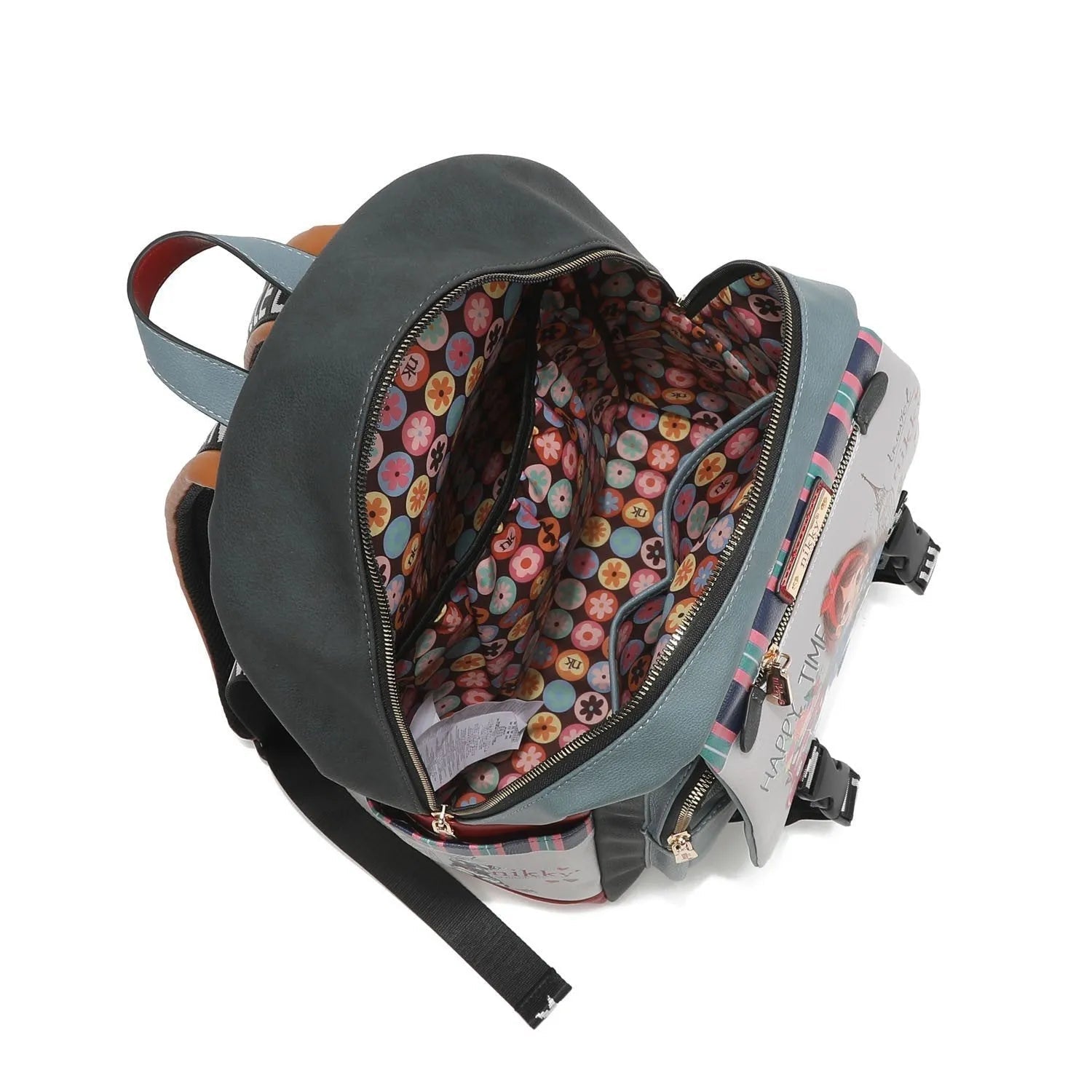 Mochila con solapa broche Nikky Amor de Fantasía - KimondoShop