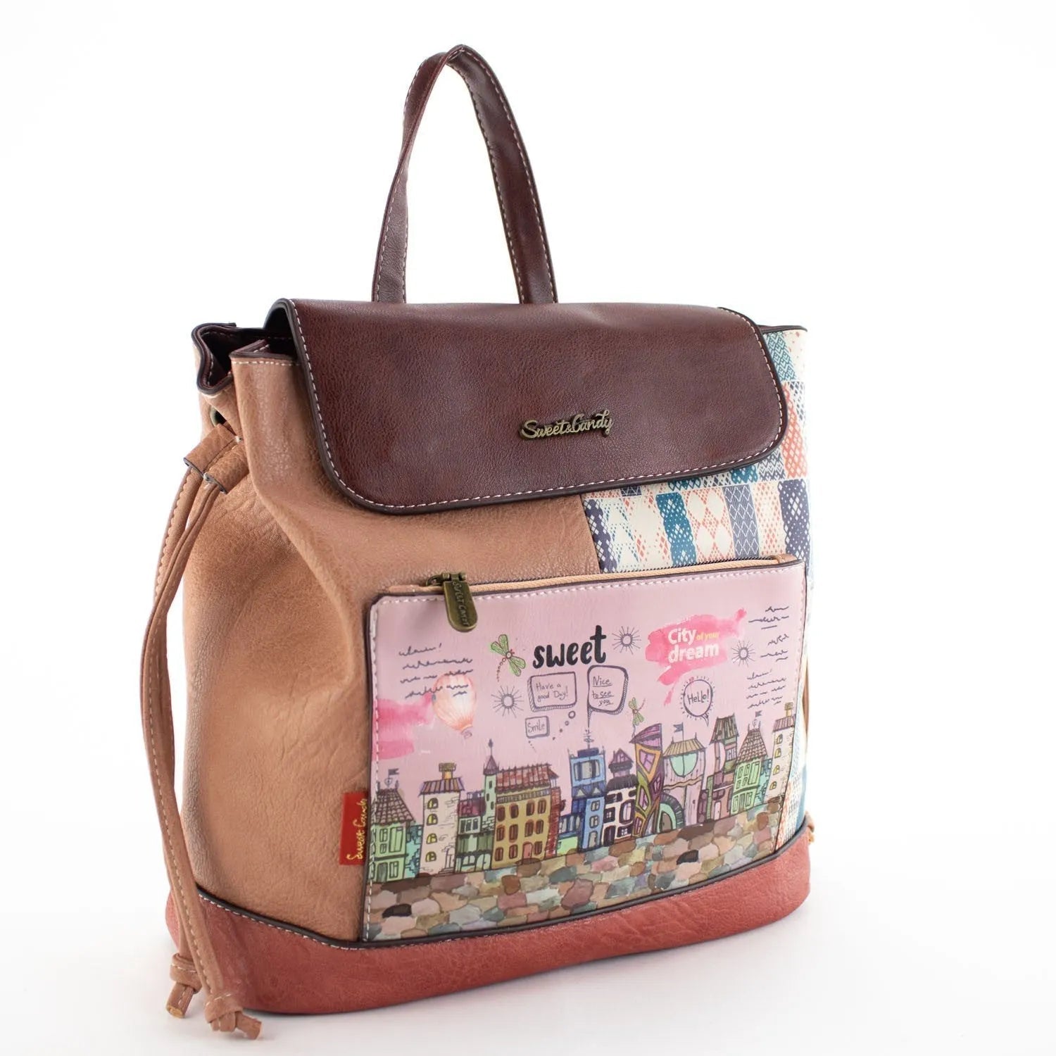 Mochila con solapa cuadrada Sweet Candy Essential - KimondoShop