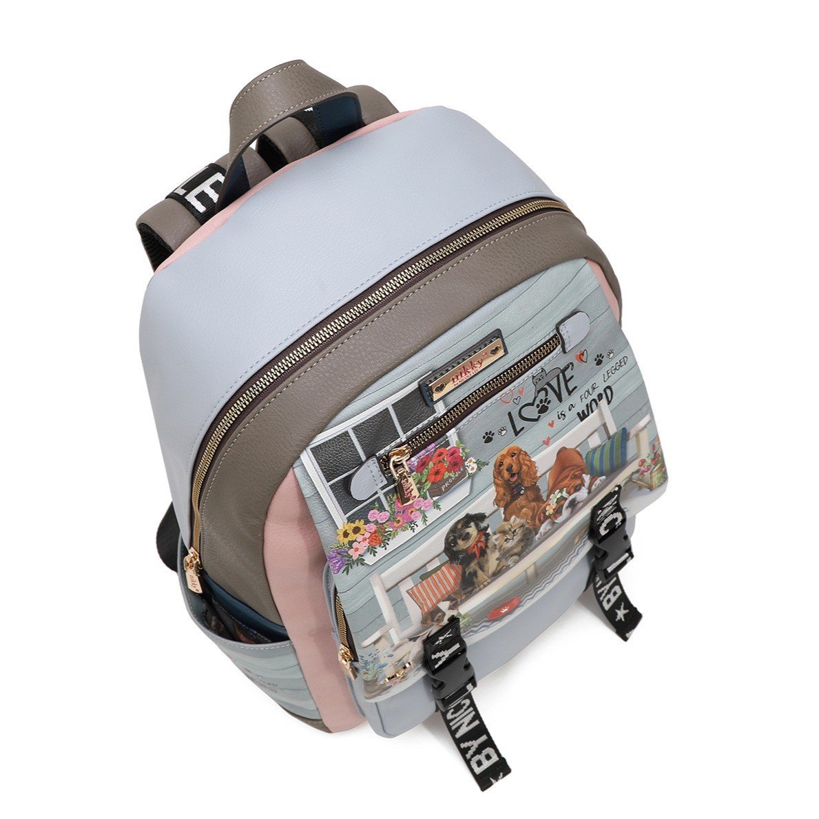 Mochila con solapa mediana Nikky One Happy Family - KimondoShop