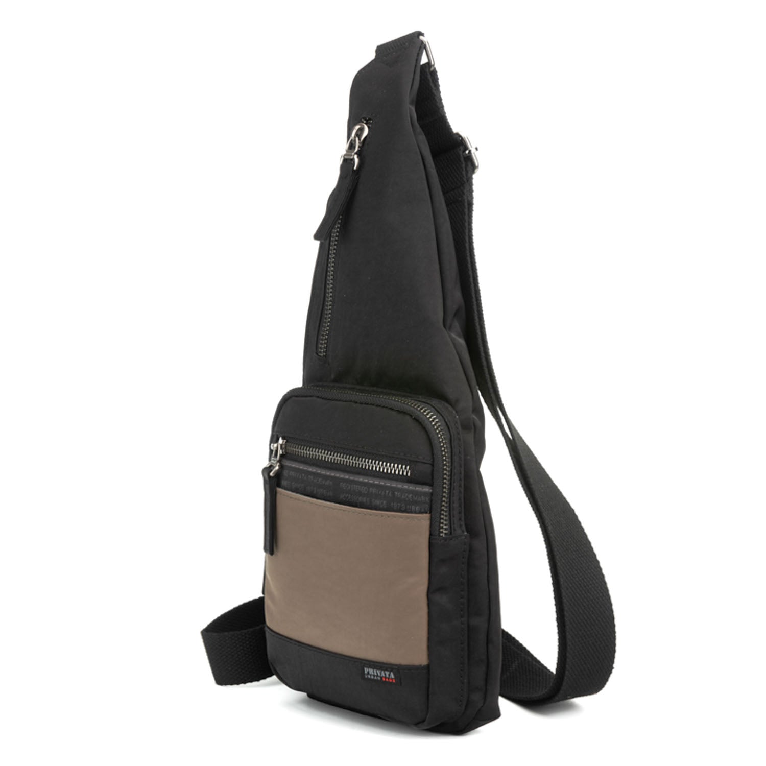 Mochila cruzada de hombre Privata Antares Taupe - KimondoShop