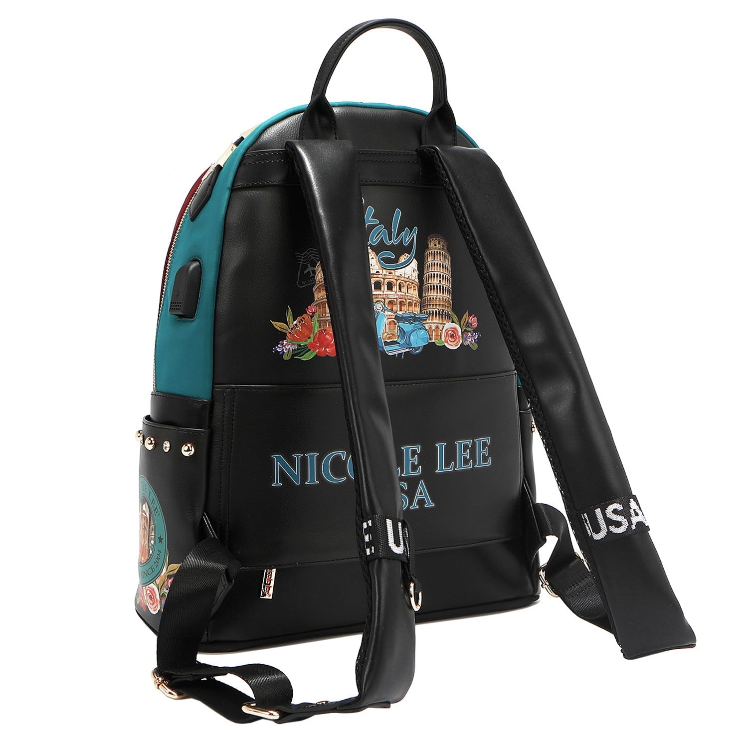 Mochila grande Nicole Lee Martha Travels Italy - KimondoShop