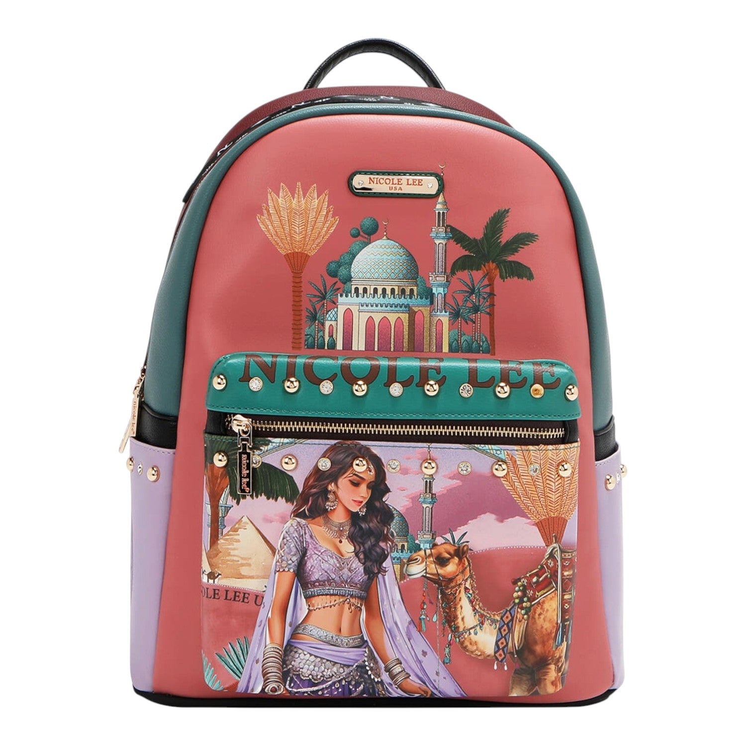 Mochila grande USB Nicole Lee Queen Cleopatra - KimondoShop