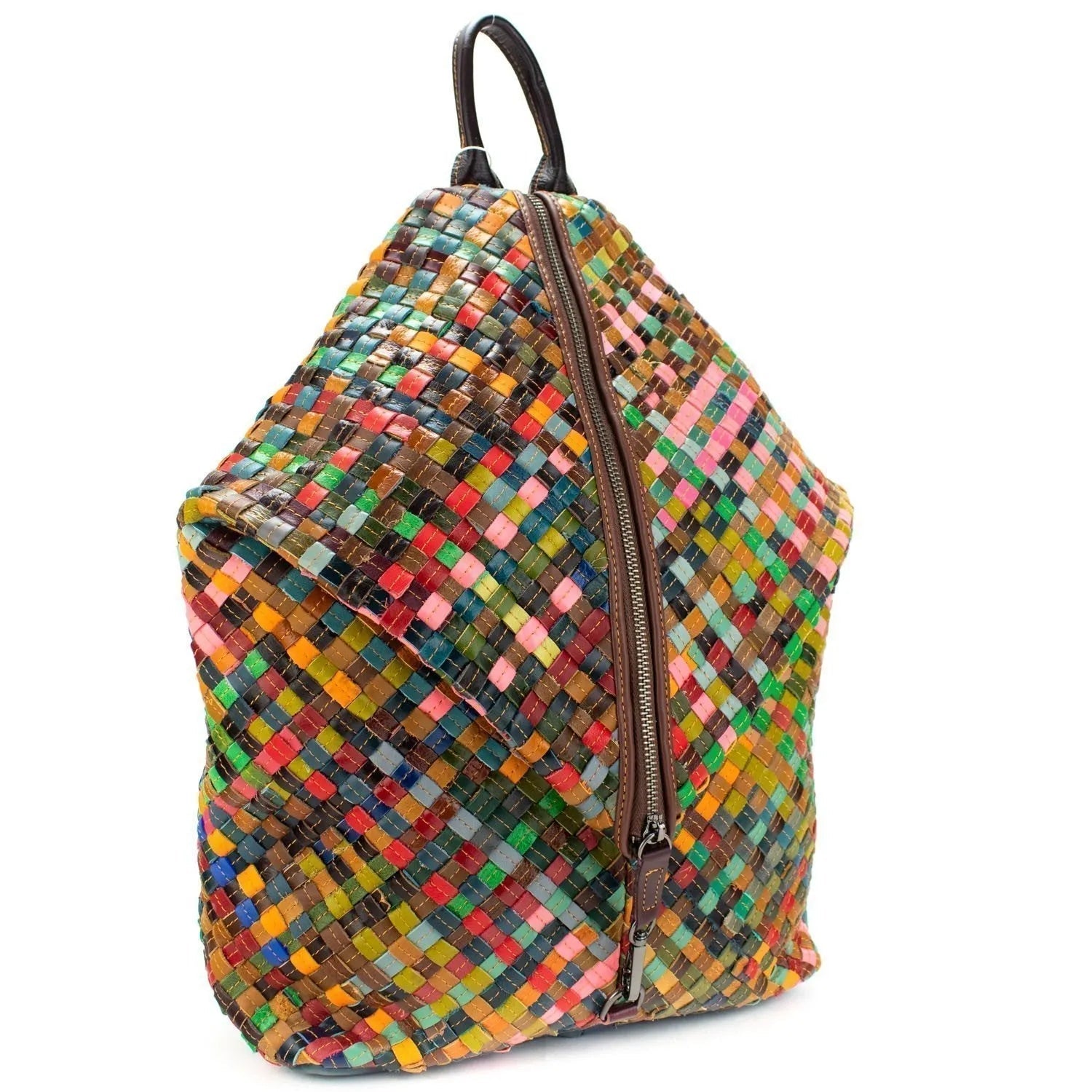 Mochila pera de Piel Pregato Mosaic - KimondoShop