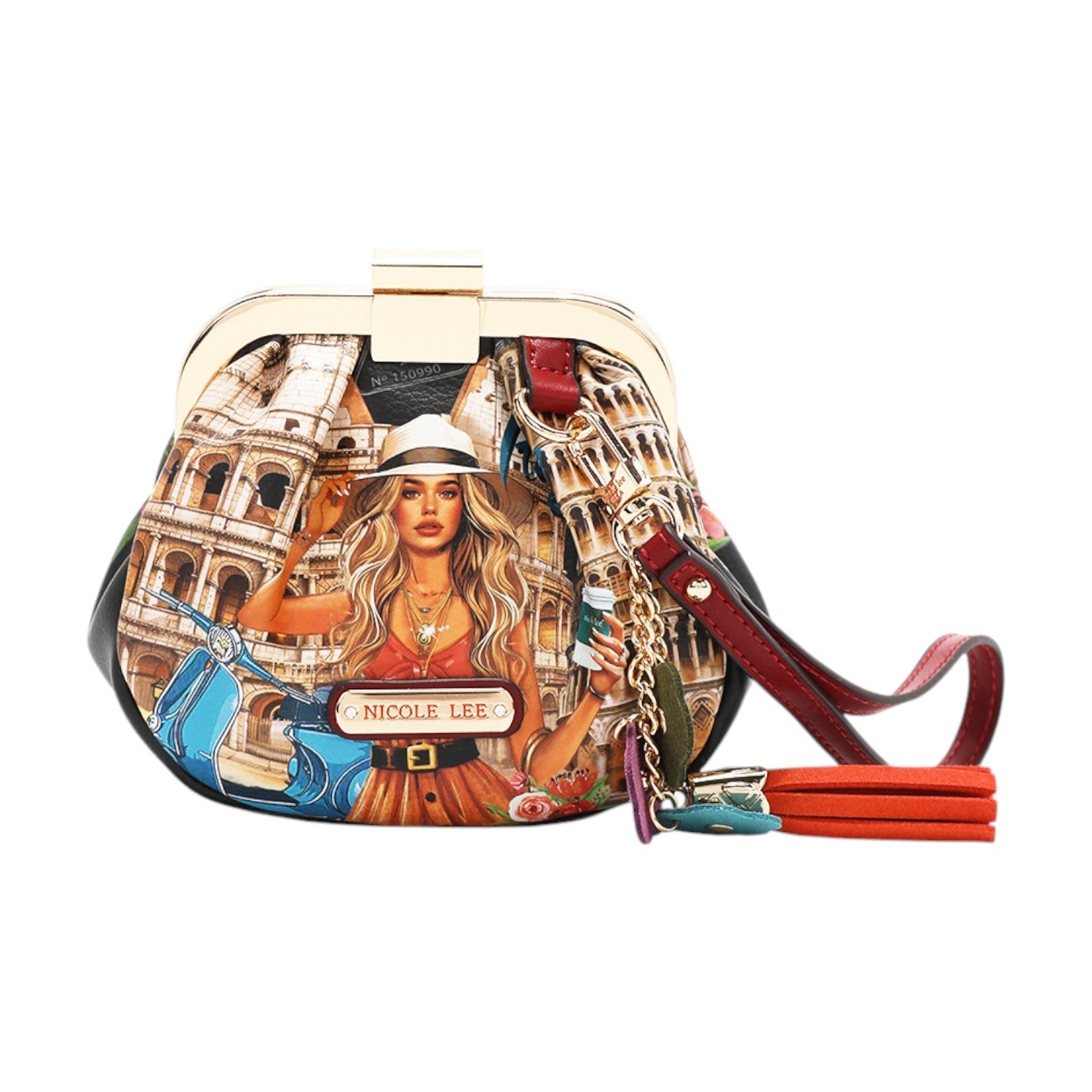 Monedero con cierre clic Nicole Lee Martha Travels Italy - KimondoShop