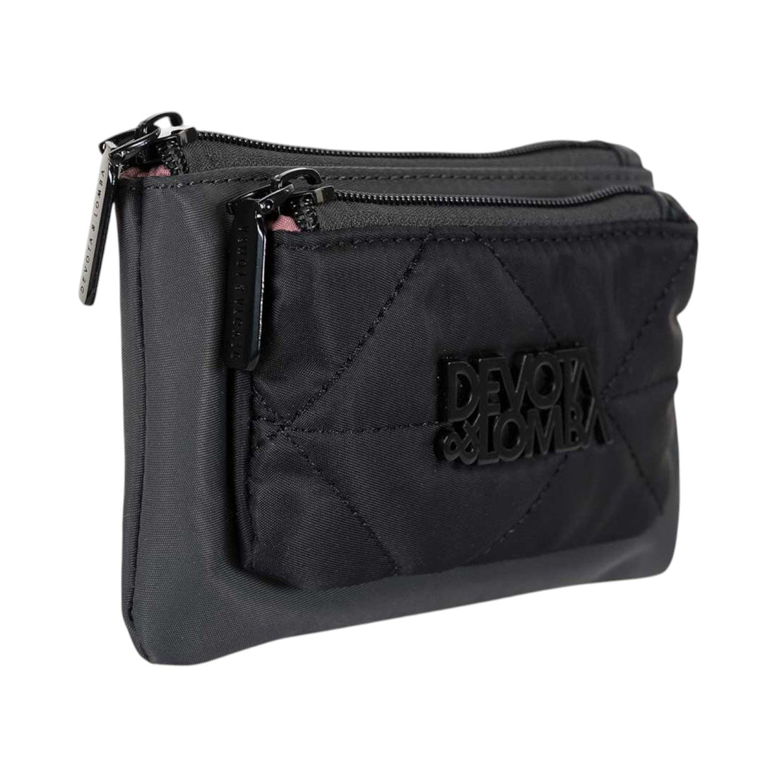 Monedero doble Devota & Lomba Frame Negro - KimondoShop