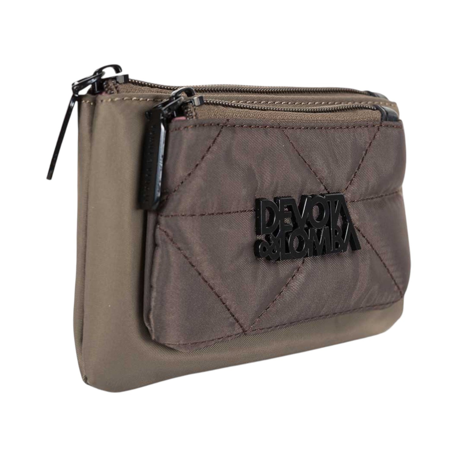 Monedero doble Devota & Lomba Frame Taupe - KimondoShop