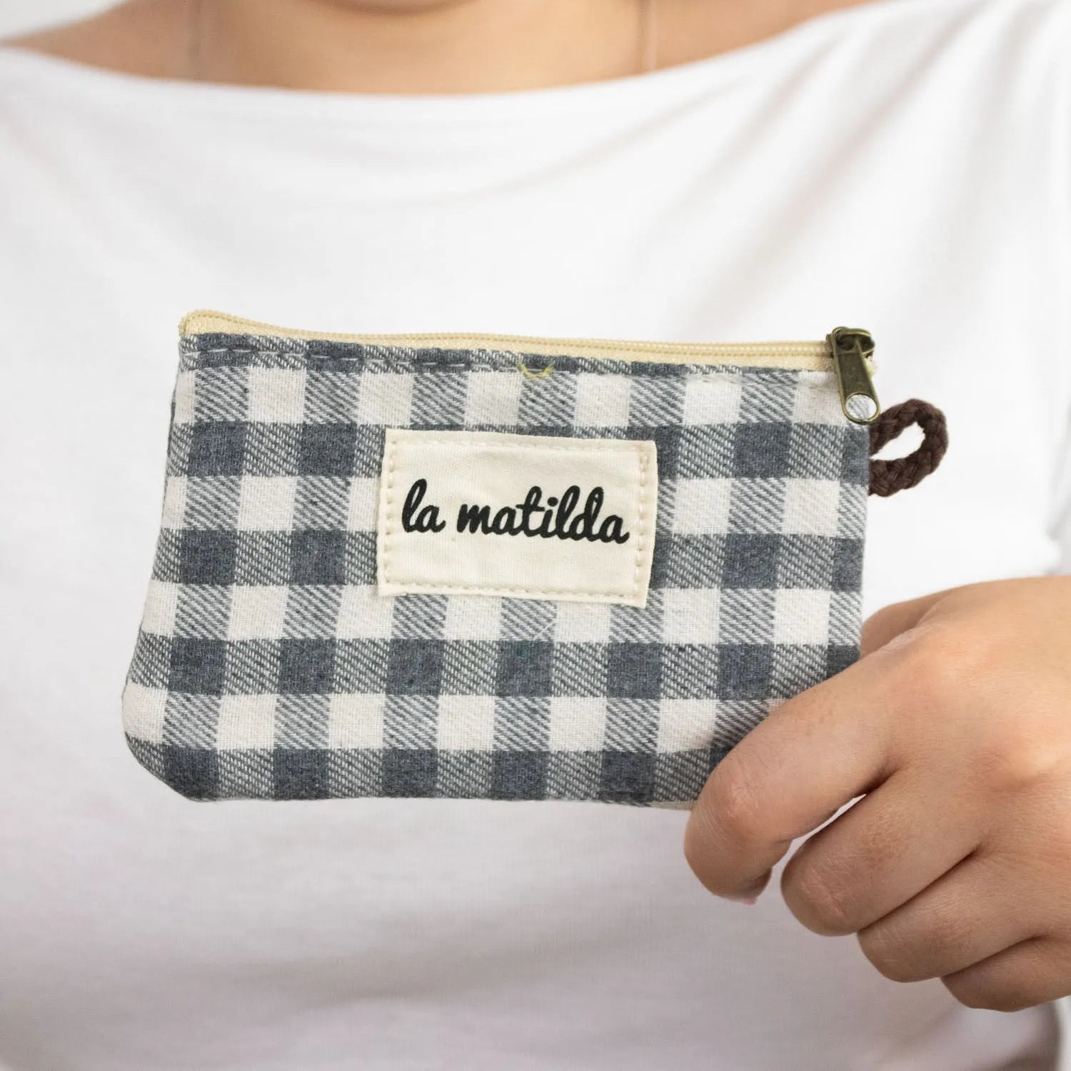 Monedero La Matilda Vichy Gris - KimondoShop