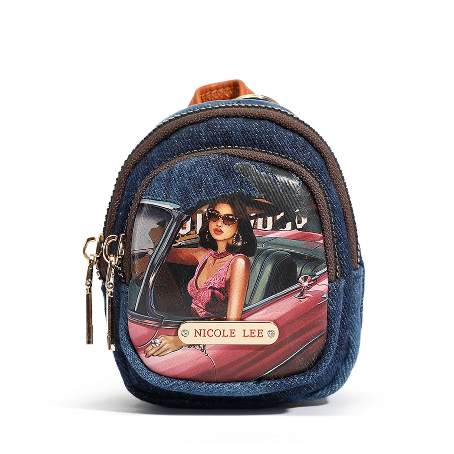 Monedero mochila Nicole Lee Hollywood Drive Denim - KimondoShop