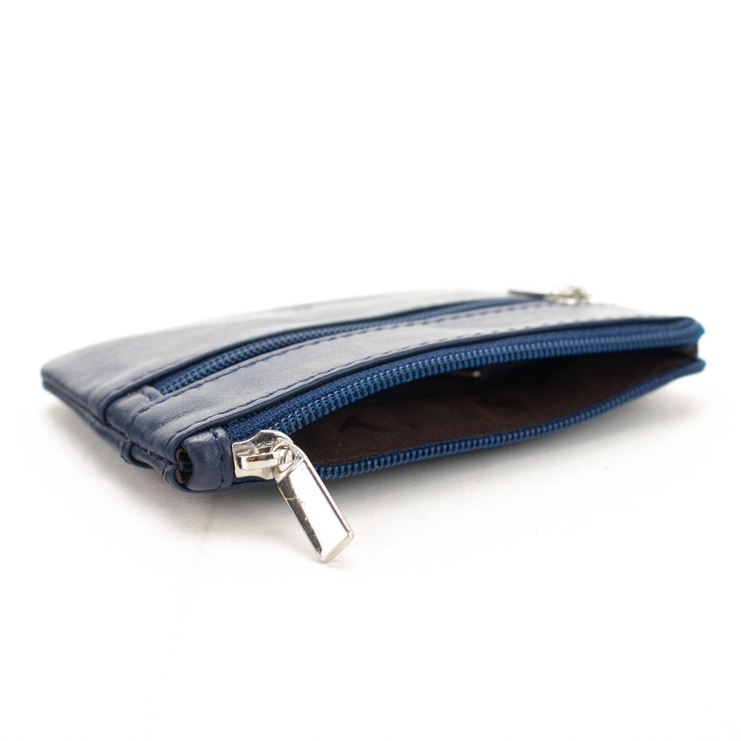 Monedero Piel Basics JL Piel Azul - KimondoShop