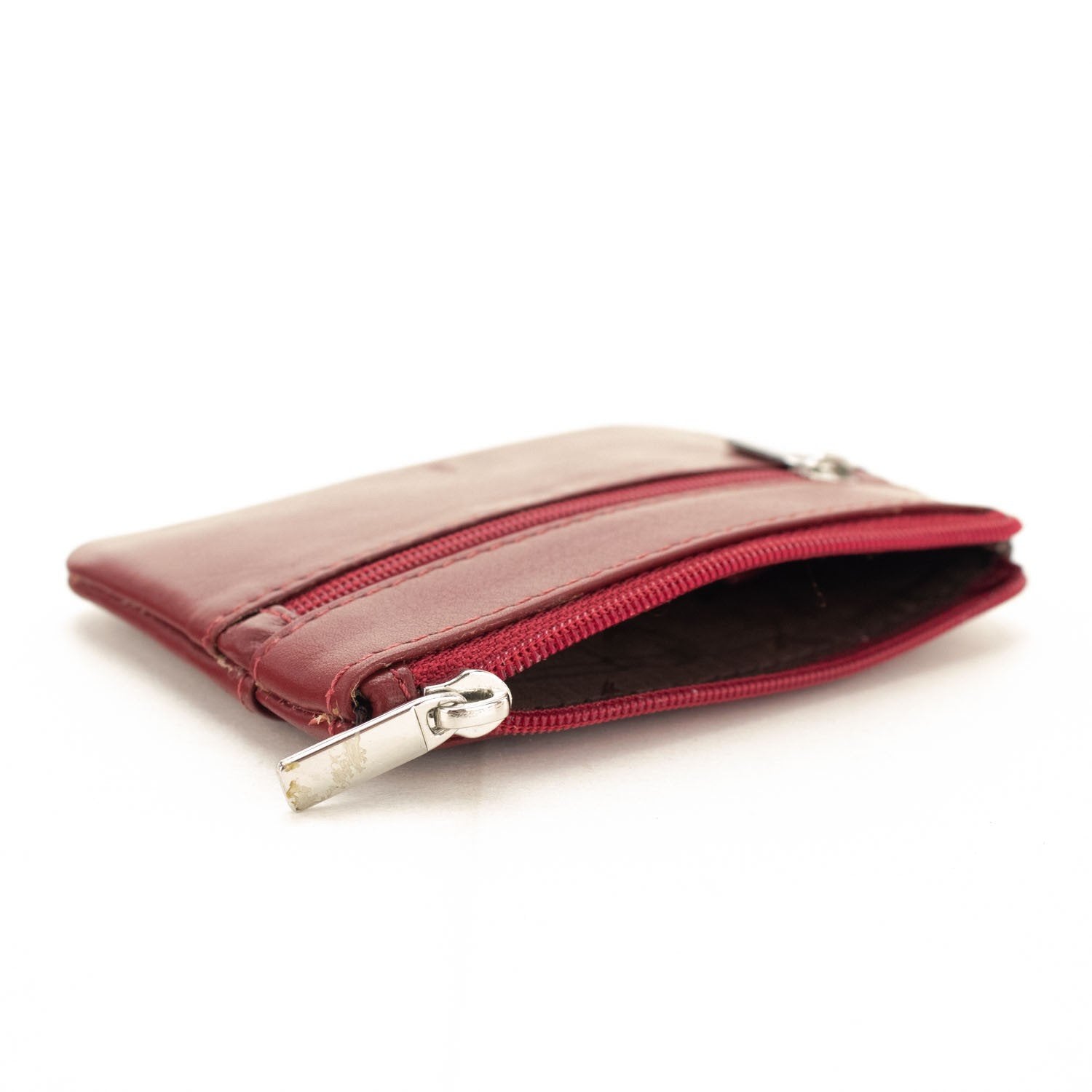 Monedero Piel Basics JL Piel Rojo - KimondoShop