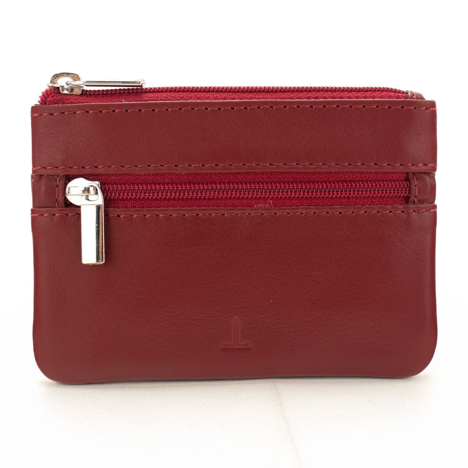 Monedero Piel Basics JL Piel Rojo - KimondoShop