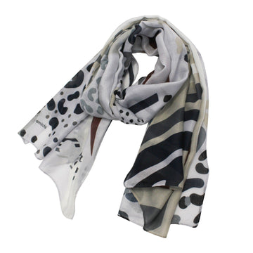 Pañuelo Amichi Print formas gris - KimondoShop
