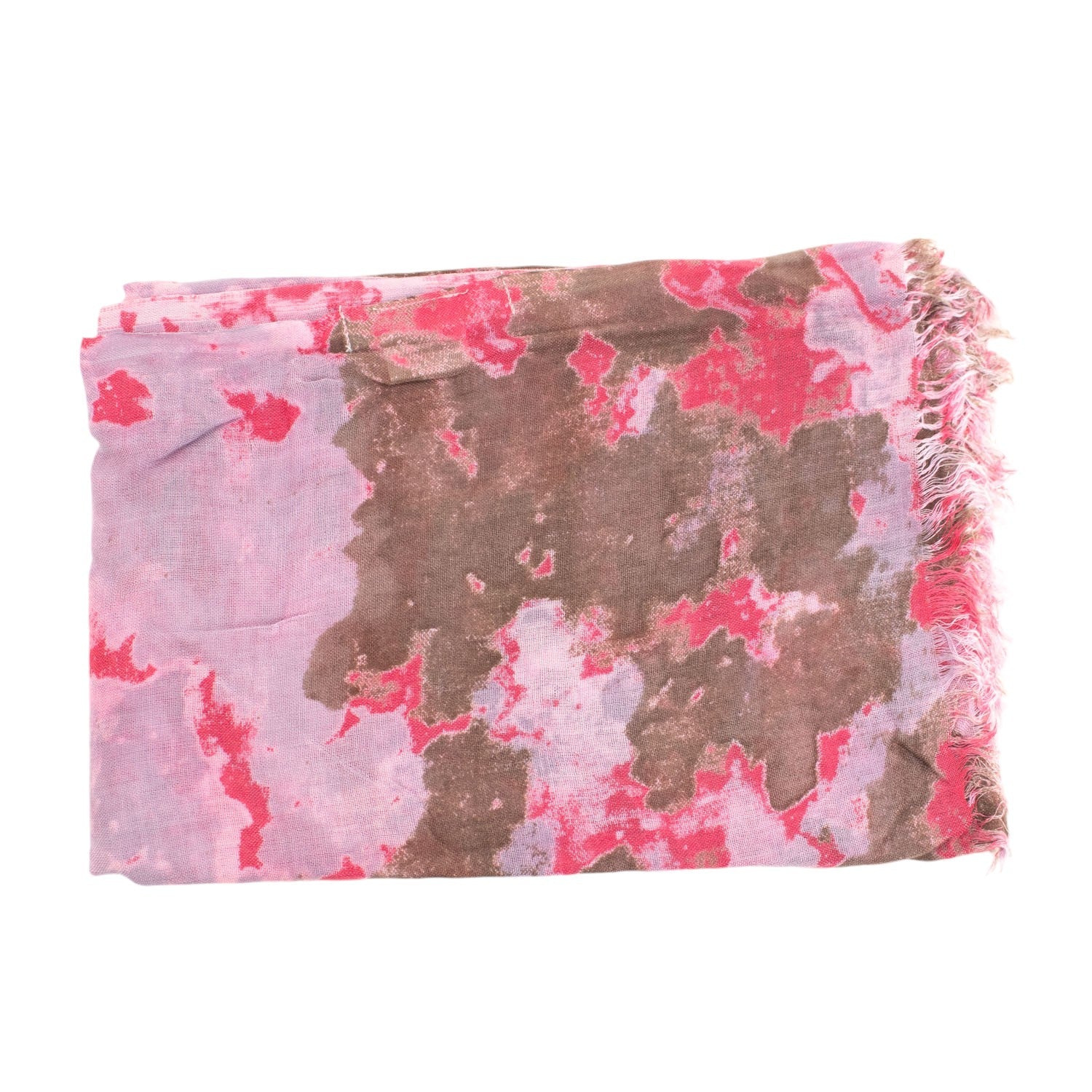 Pañuelo de lana estampado Abbacino Dalton Rojo - KimondoShop