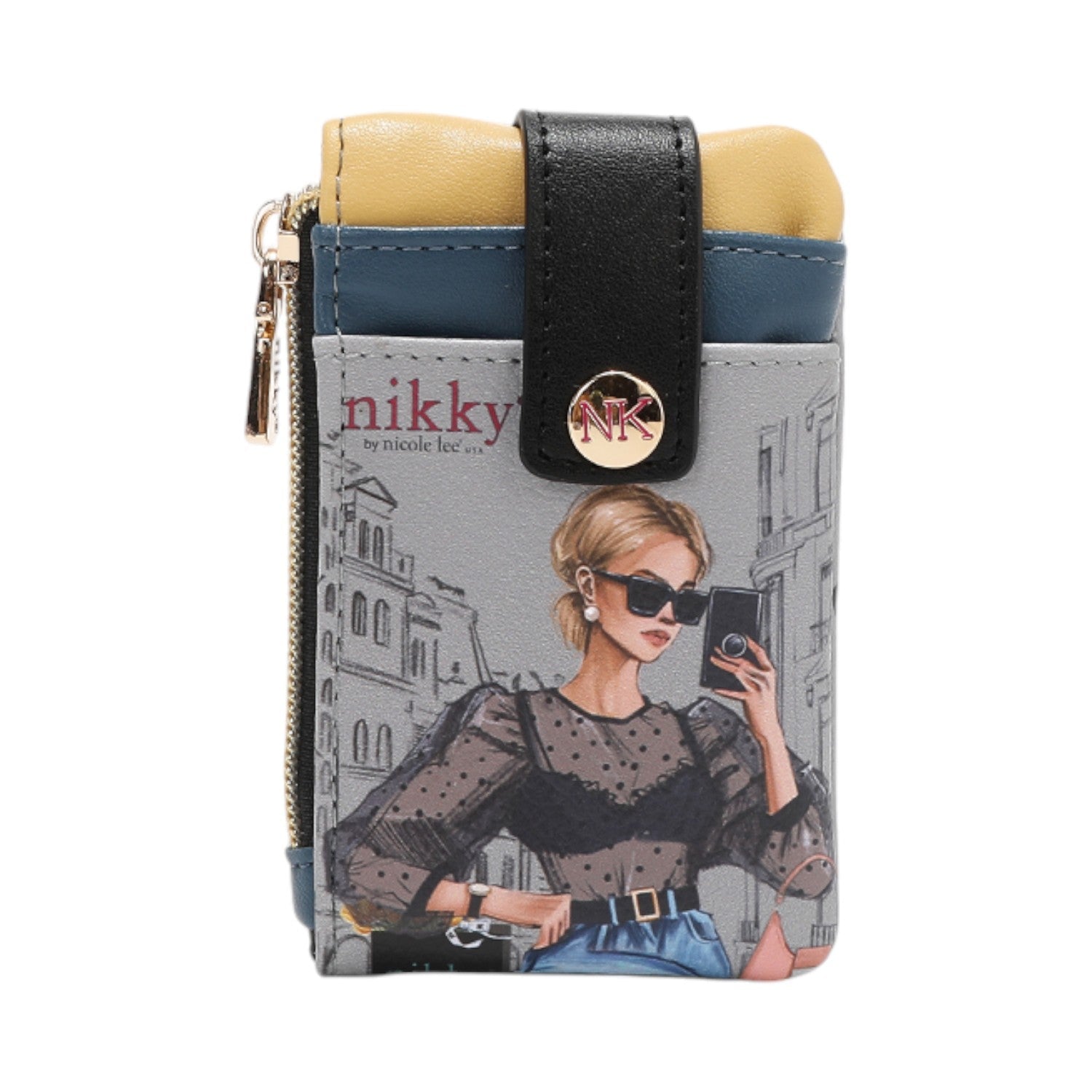 Tarjetero con broche Nikky Urban Coffee Dream - KimondoShop